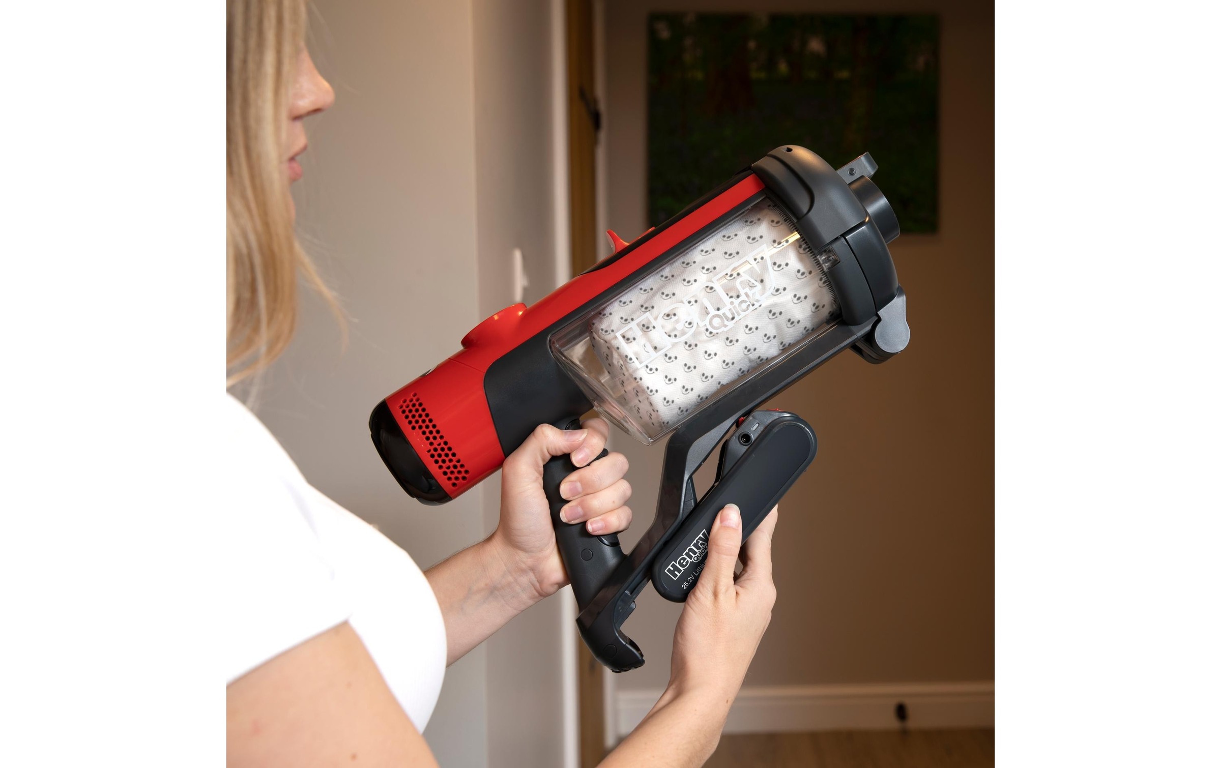 Numatic Akku-Hand-und Stielstaubsauger »Numatic HenryQuick rot«