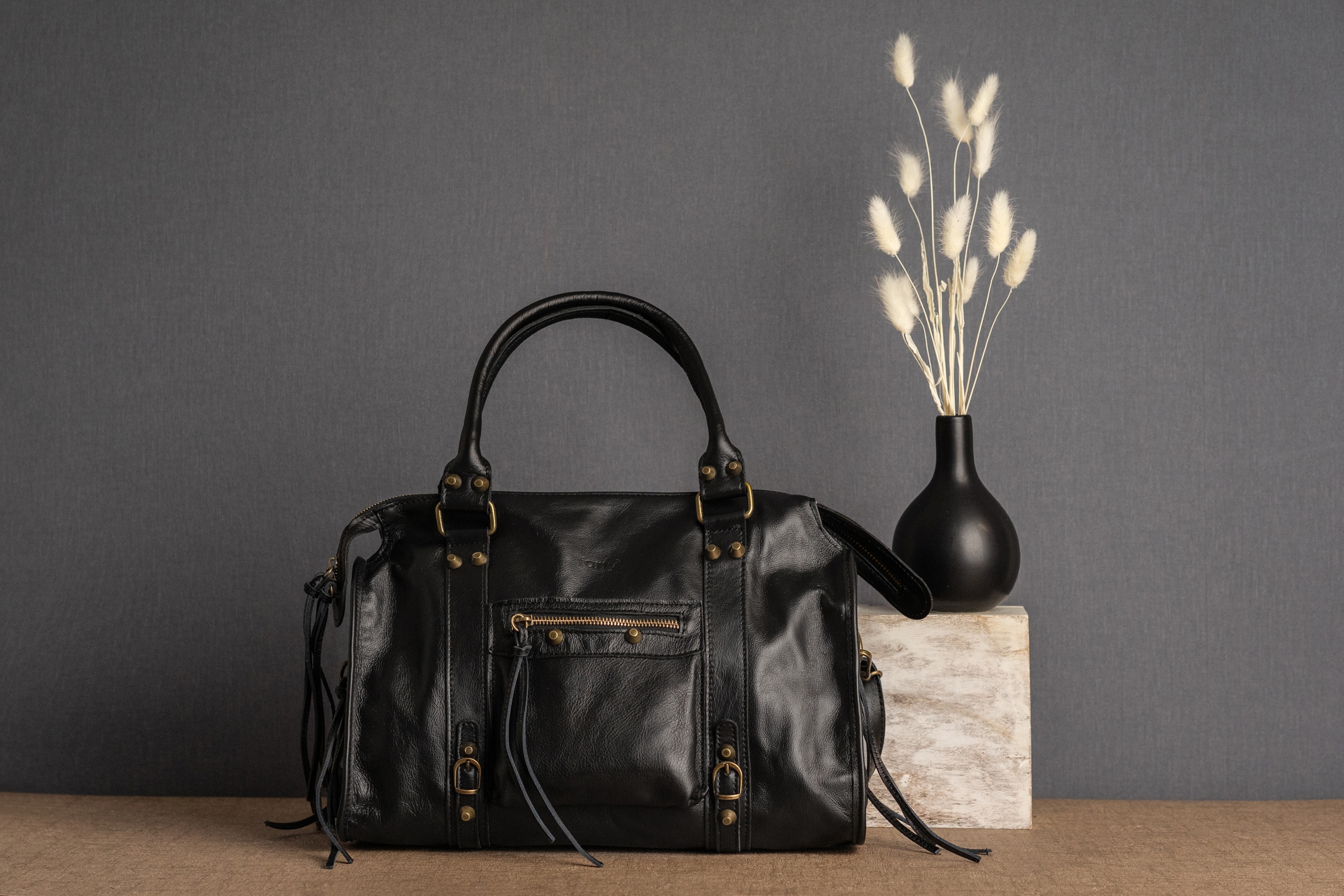 forty° Shopper, echt Leder, Made in Italy