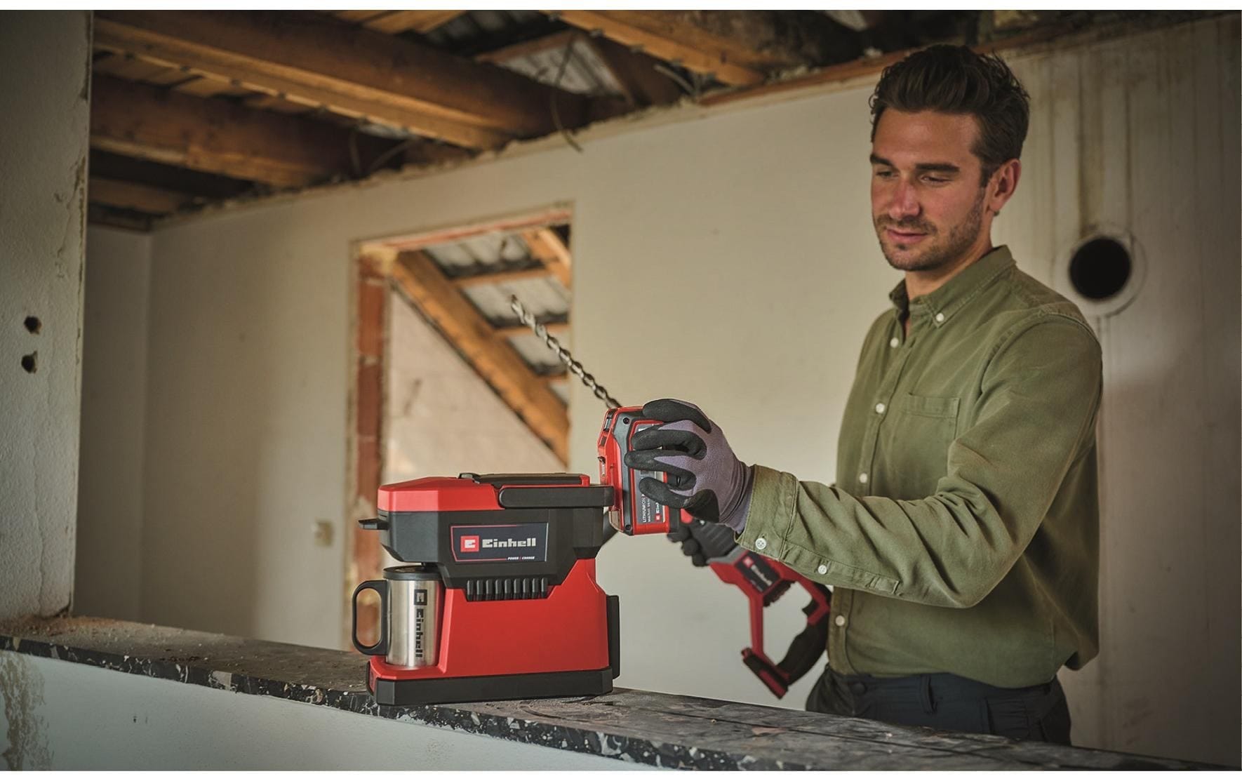 Einhell Filterkaffeemaschine »TE-CF 18 Li-Solo Rot«