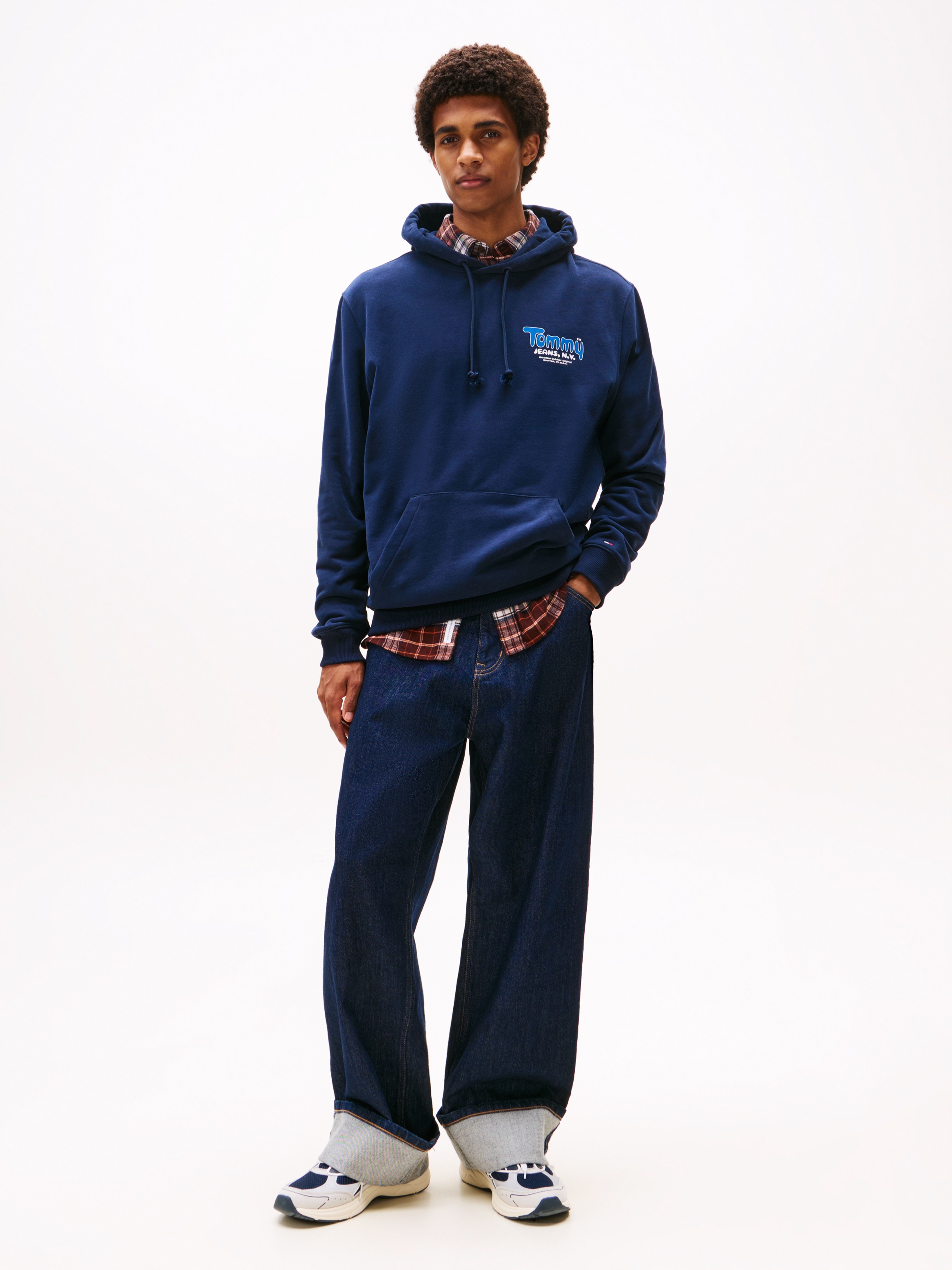 Tommy Jeans Sweat à capuche »FONT PLAY HOODIE«, Regular fit mit Kapuze
