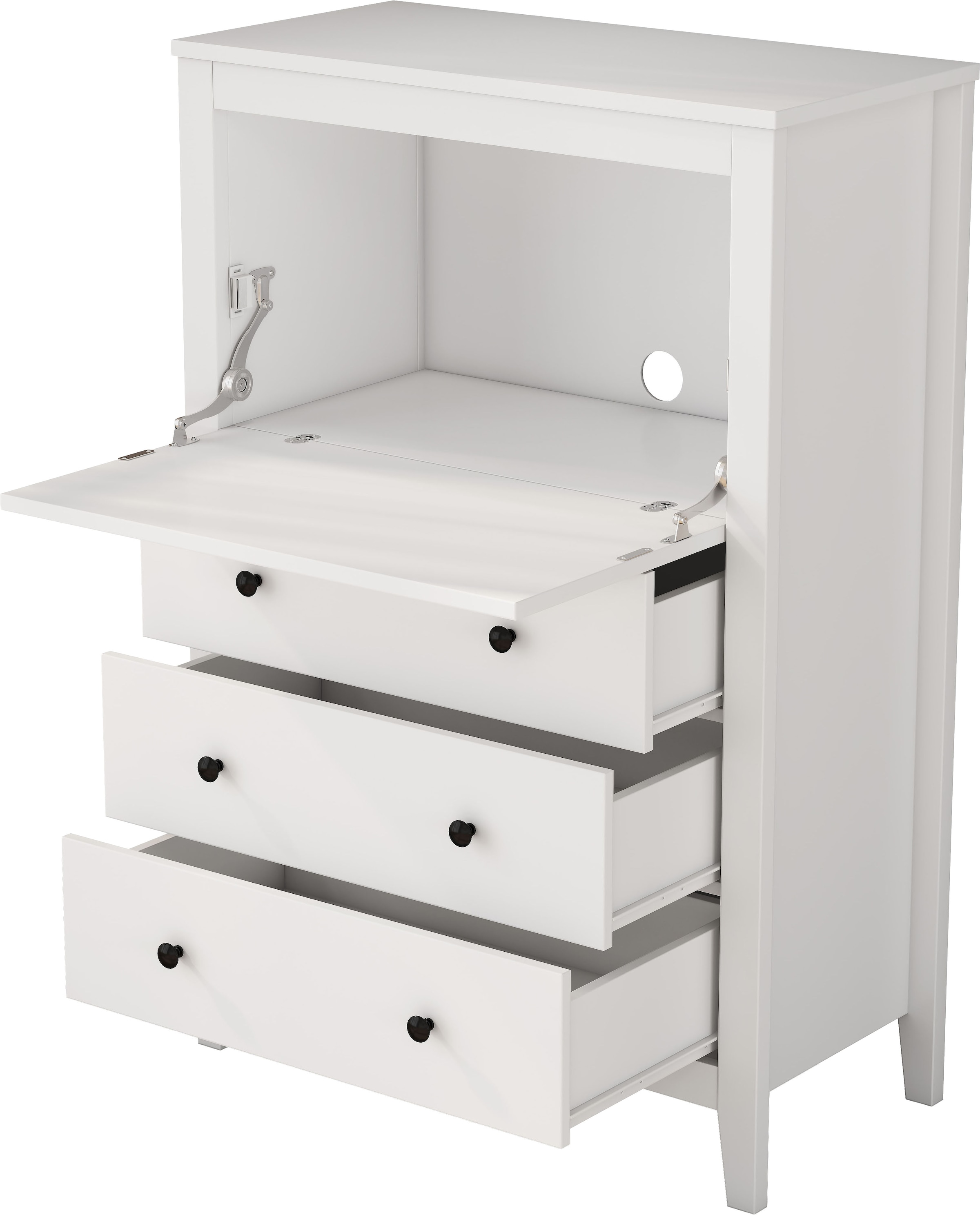 GOODproduct Sekretär im Landhausstil,  (B/T/H): 80/39,5/119,6 cm