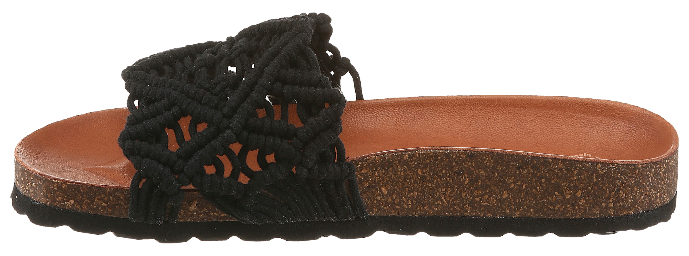 VERBENAS Pantoffel »Raga Knots Digital«  Sommerschuh, Pool Slides, Flat in gehäkeltem Look