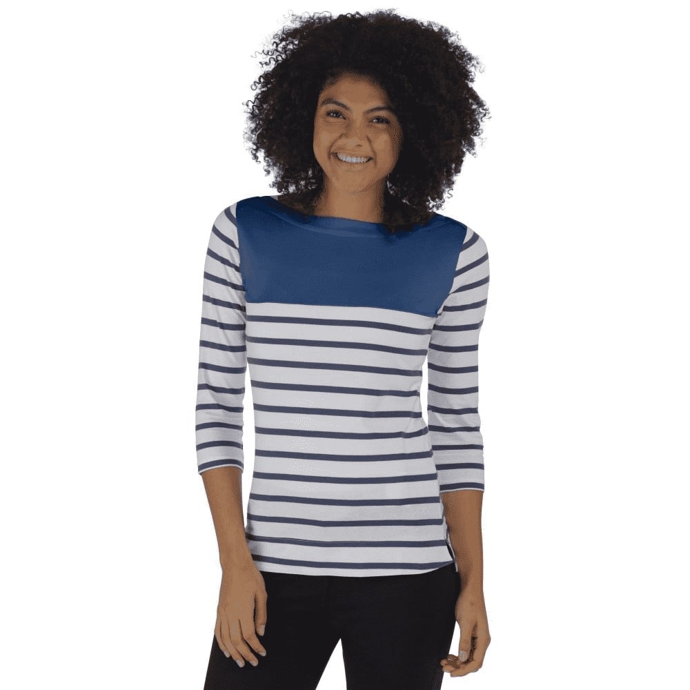 Sweatshirt »Great Outdoors Damen Top Preciosa gestreift, 3/4-Ärmel«