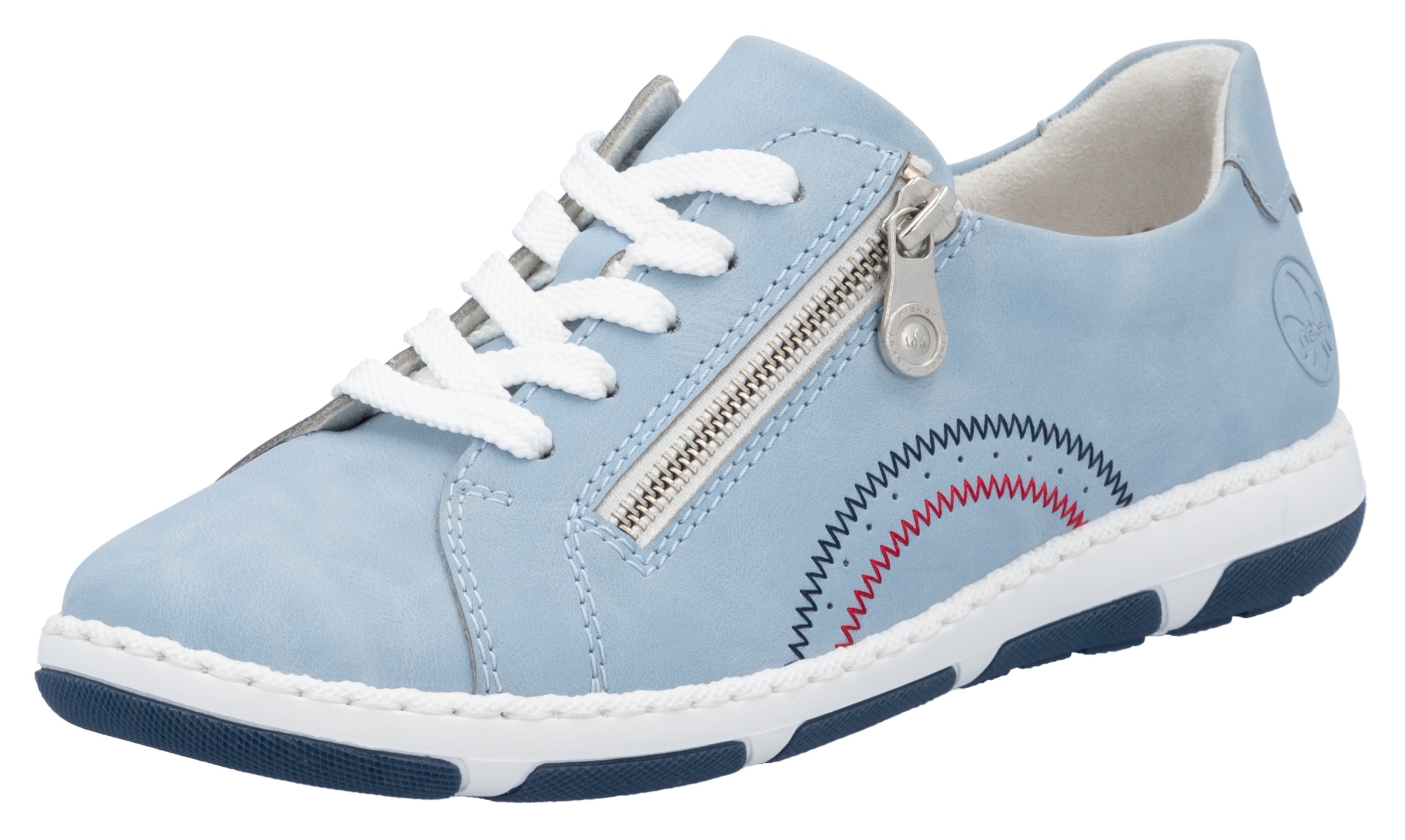 Image of Rieker Sneaker, Halbschuh, Schnürschuh, Freizeitschuh mit sportiver Laufsohle