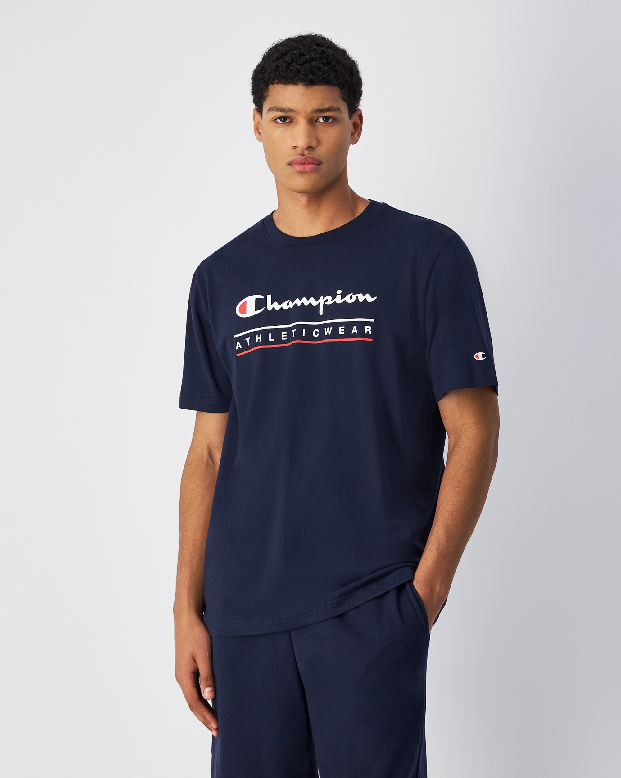 Image of Champion T-Shirt für Erwachsene, sportlicher Stil, aus Baumwolle