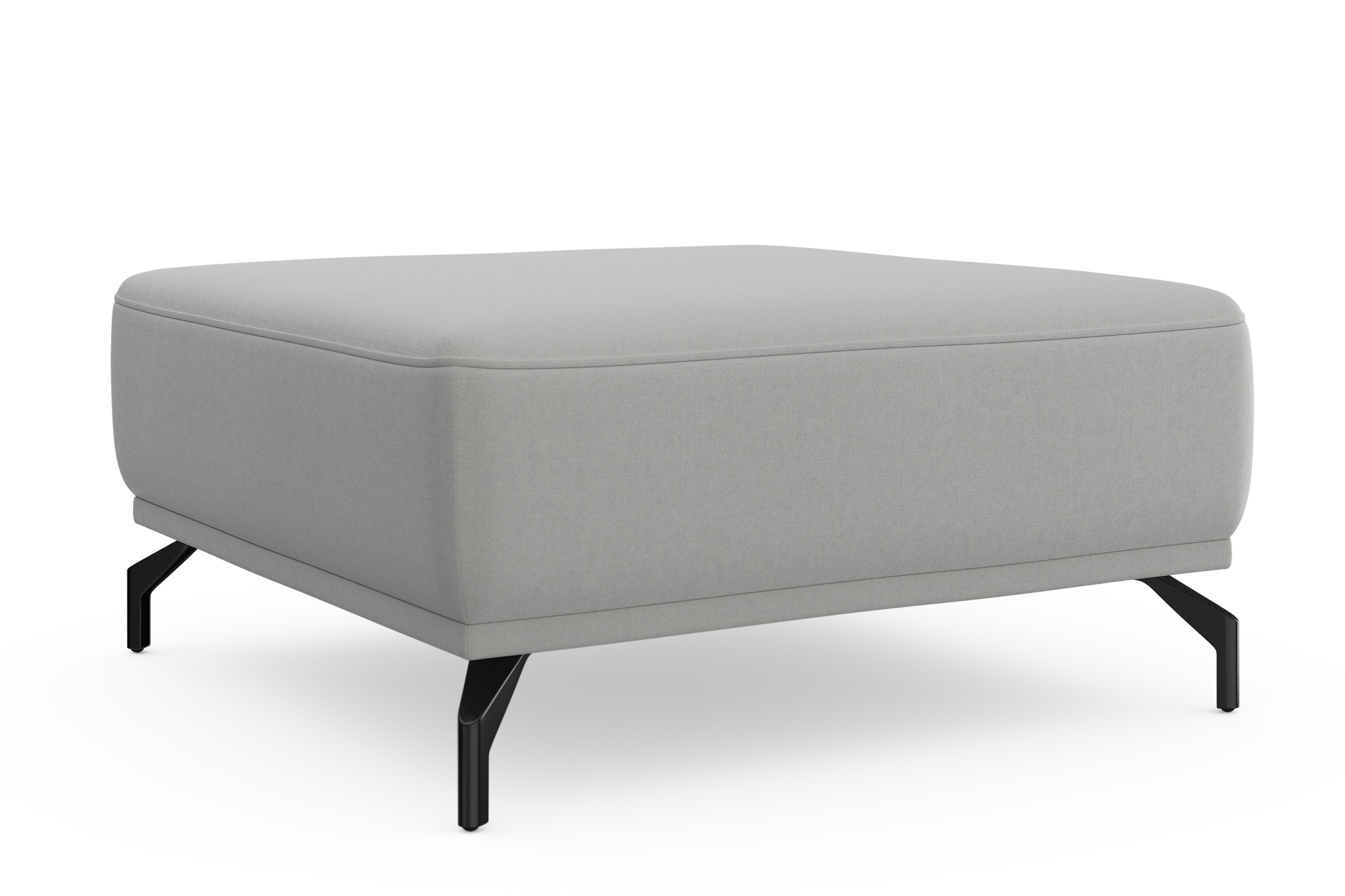 sit&more Hocker »Bailando«, mit Federkern und schwarzen, matten Metallfüssen