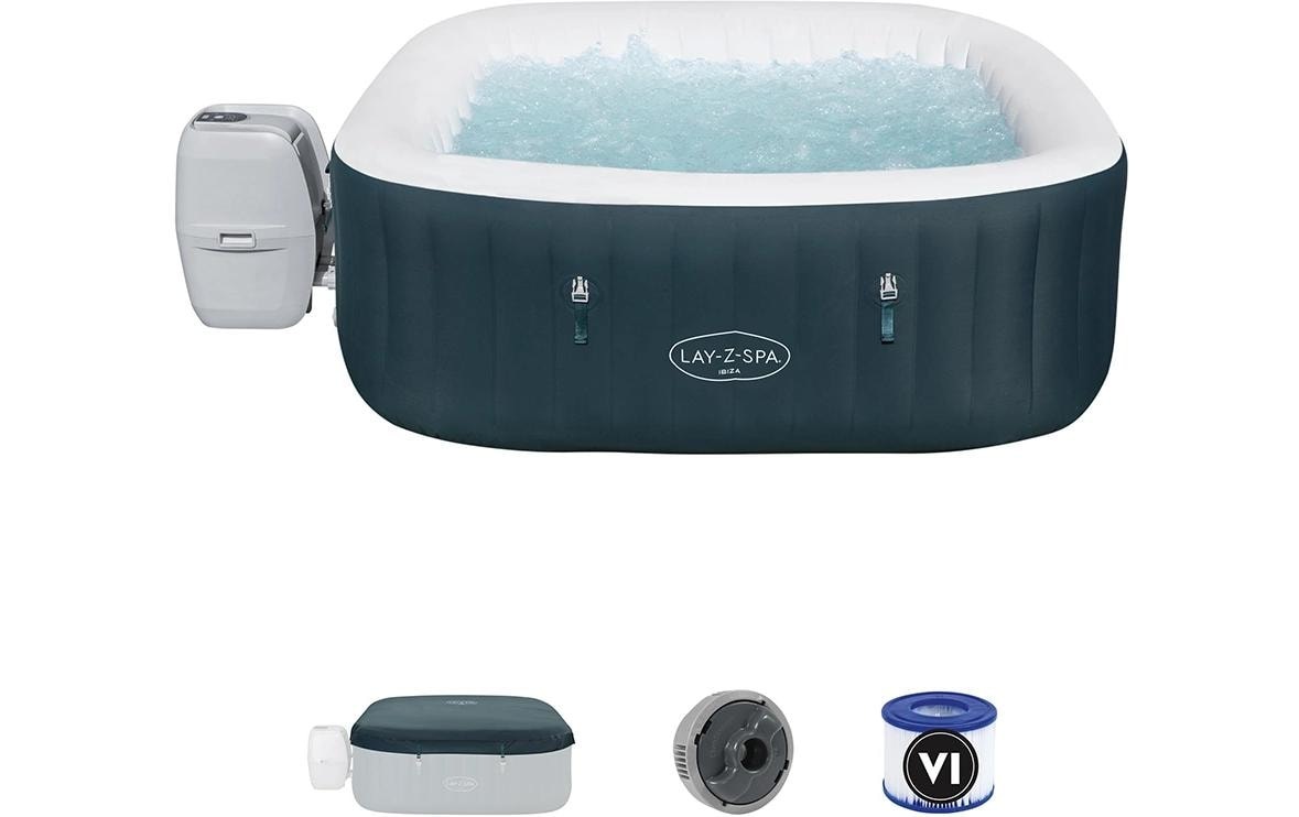 Bestway Jacuzzi »Ibiza AirJet« Aufblasbarer, energieeffizienter Whirlpool für vier bis sechs Personen