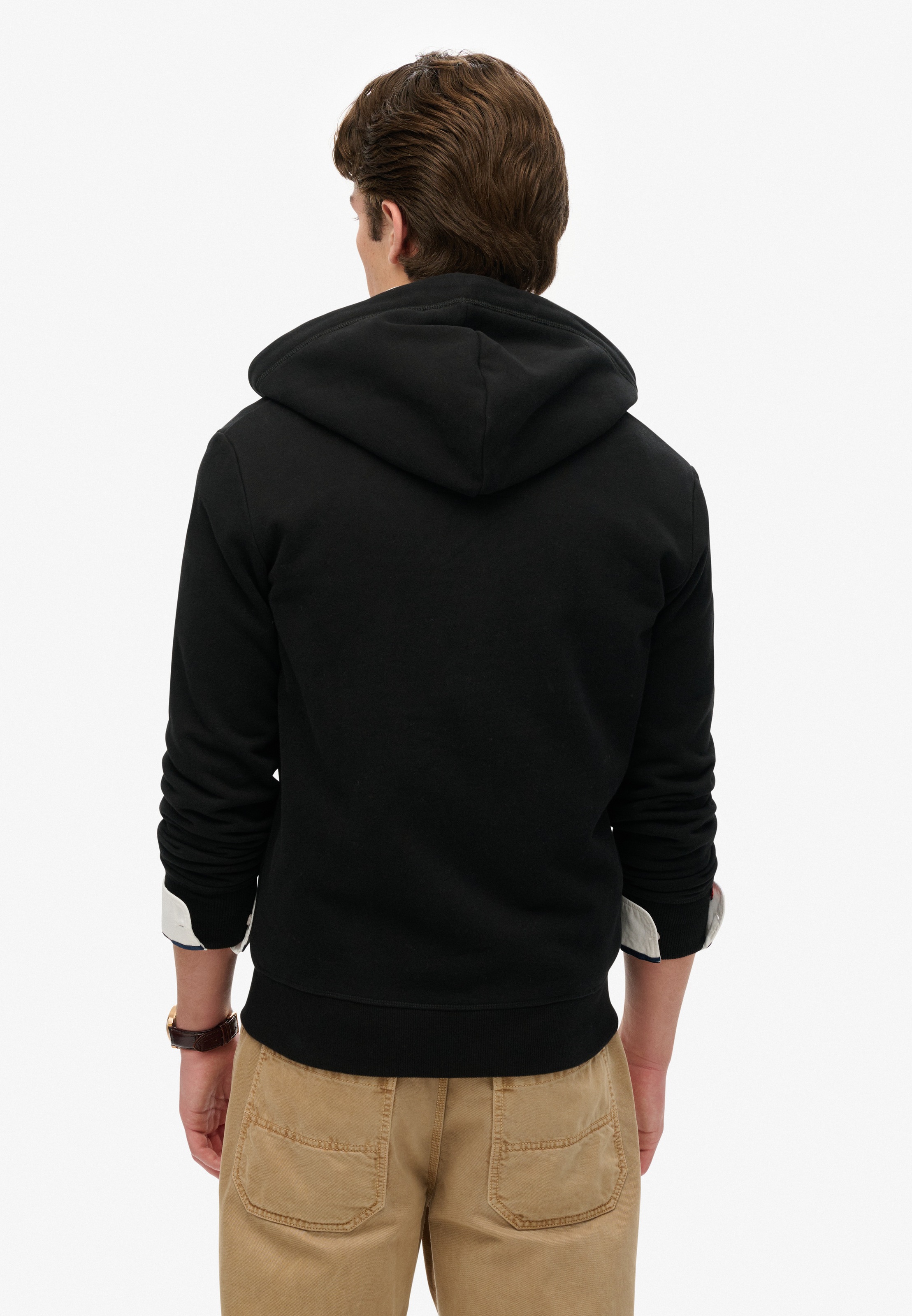 Superdry Sweat à capuche »ESSENTIAL LOGO ZIP HOODIE HB« Baumwollmischung, slim fit