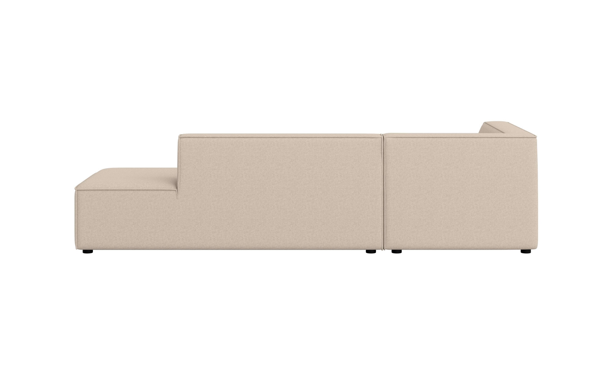 INOSIGN Ecksofa »Ecksofa Cavan mit Ottomane links oder rechts bestellbar« L-Form mit Wellenunterfederung, Masse B/T/H: 270/180/72 cm