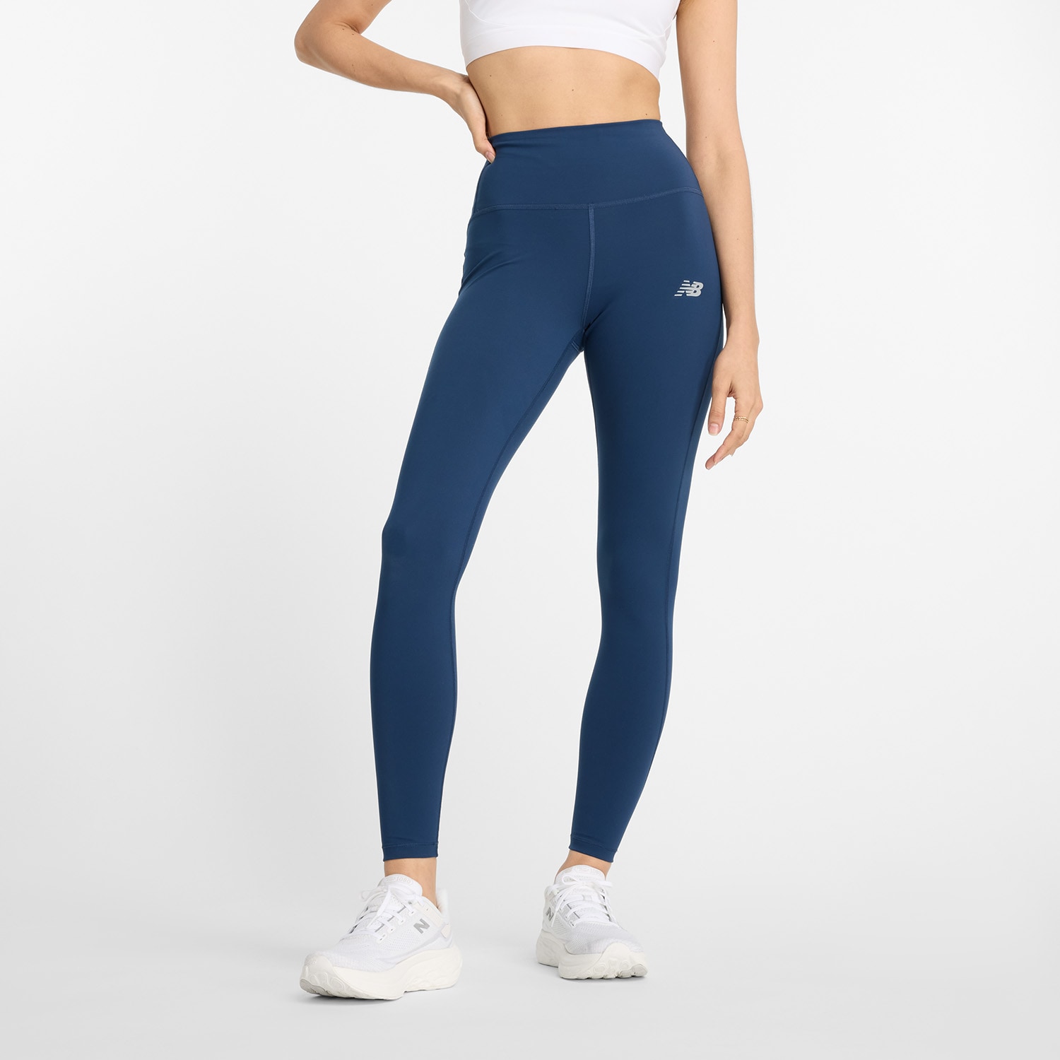 Lauftights »Sleek High Rise Legging 27"«, mit Label