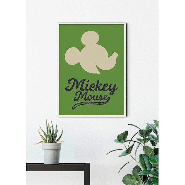 ✌ Komar Poster »Mickey Mouse Green Head«, Disney, (1 St.), Kinderzimmer,  Schlafzimmer, Wohnzimmer Acheter en ligne