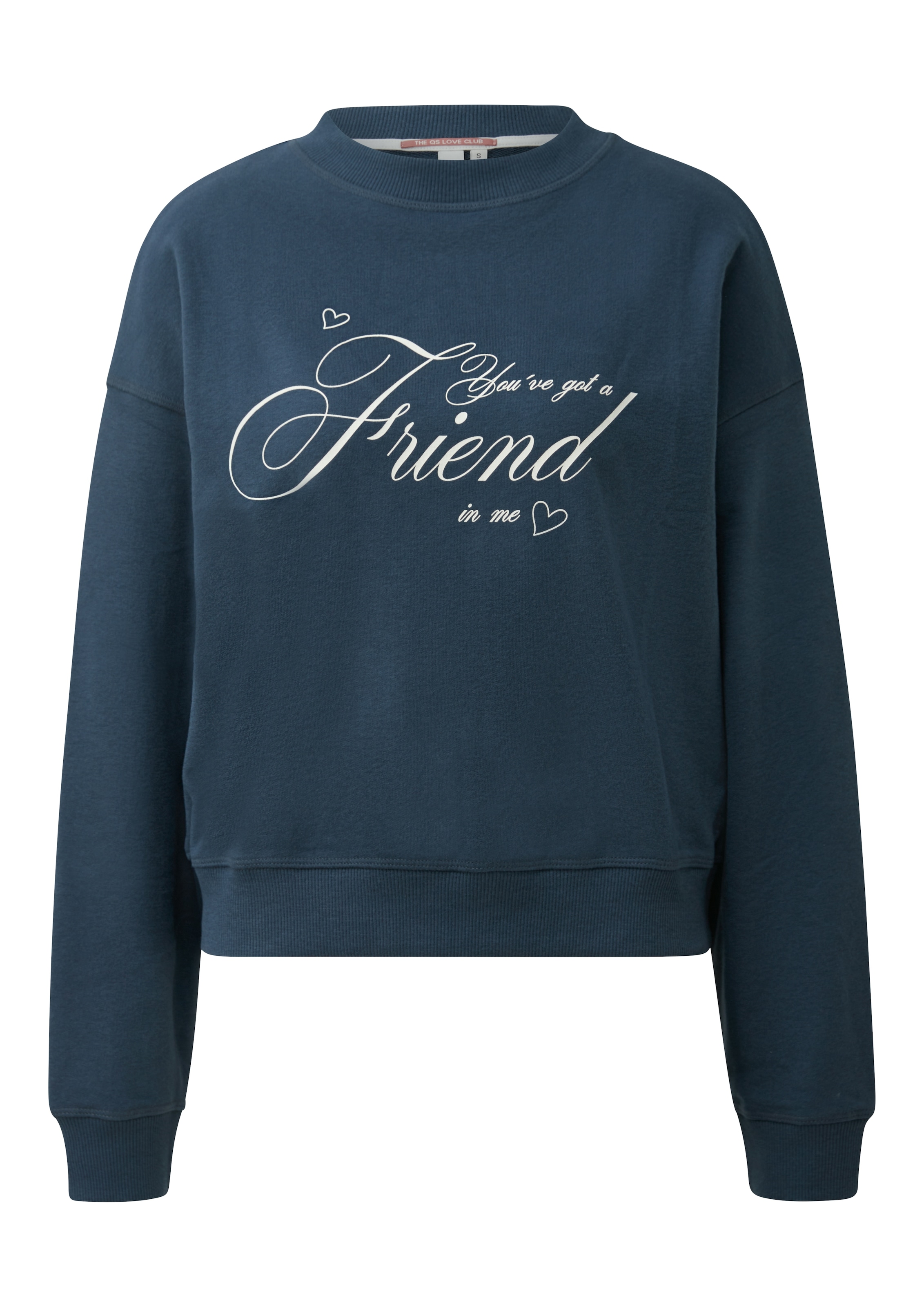 QS Sweater , mit Frontprint/Letter-Print
