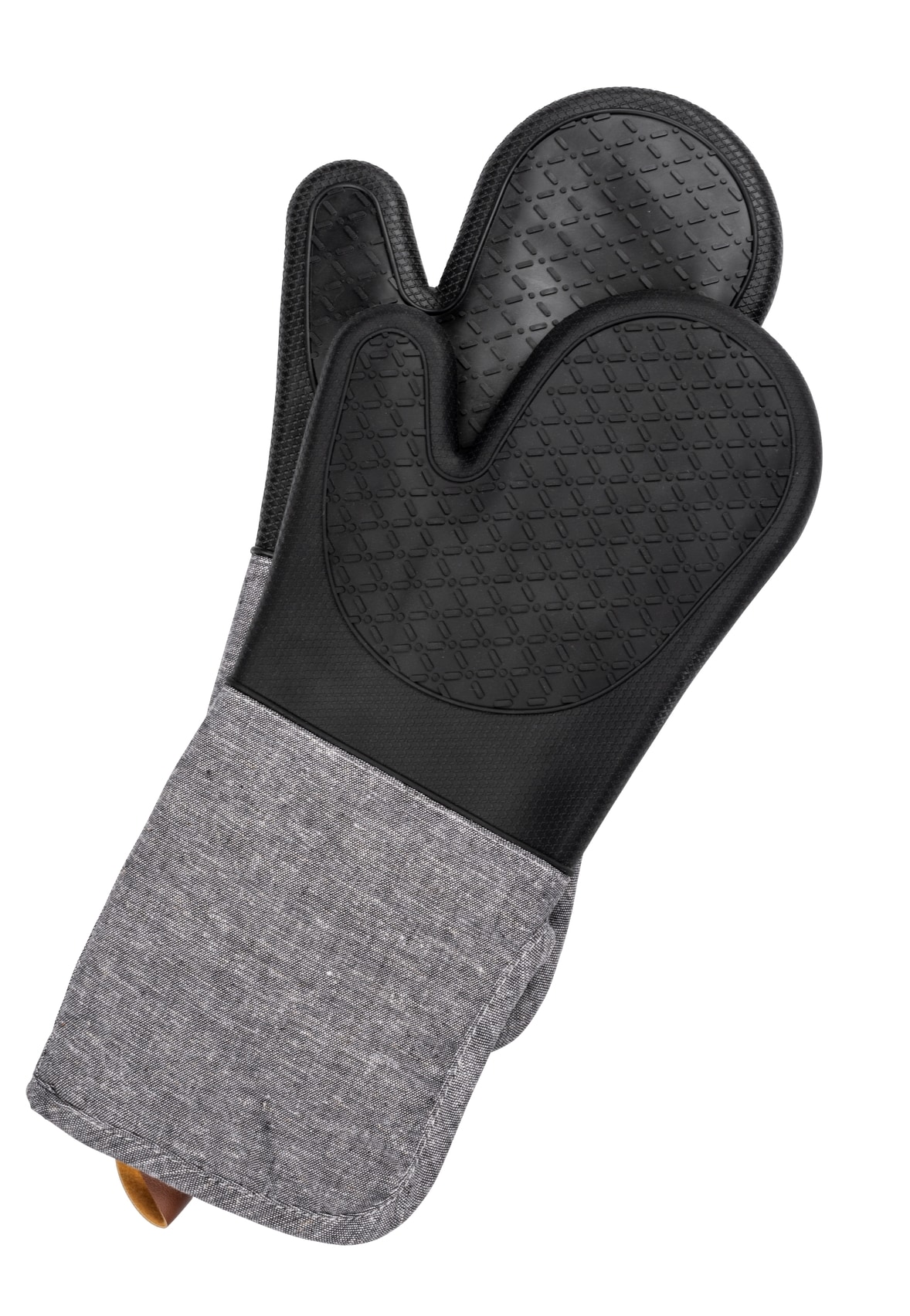 Image of WENKO Topfhandschuhe "Modell Ada" Ofen- und Grillhandschuhe, extra langer Schaft, Baumwollinnenseite