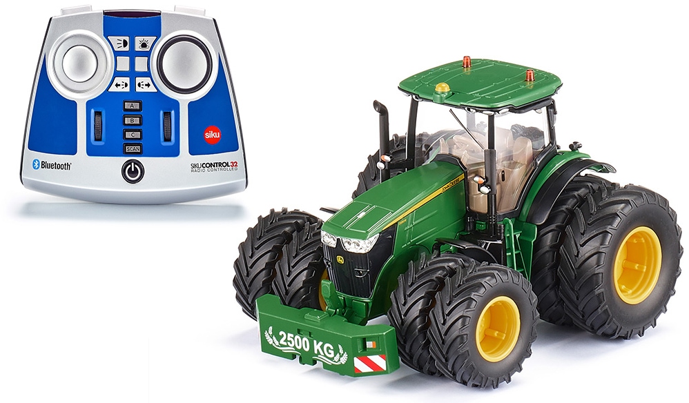 Image of Siku RC-Traktor »SIKU Control, John Deere 7290R mit Doppelreifen (6736)«, inkl. Bluetooth App-Steuerung & Fernsteuermodul; 1:32; mit Licht bei Ackermann Versand Schweiz