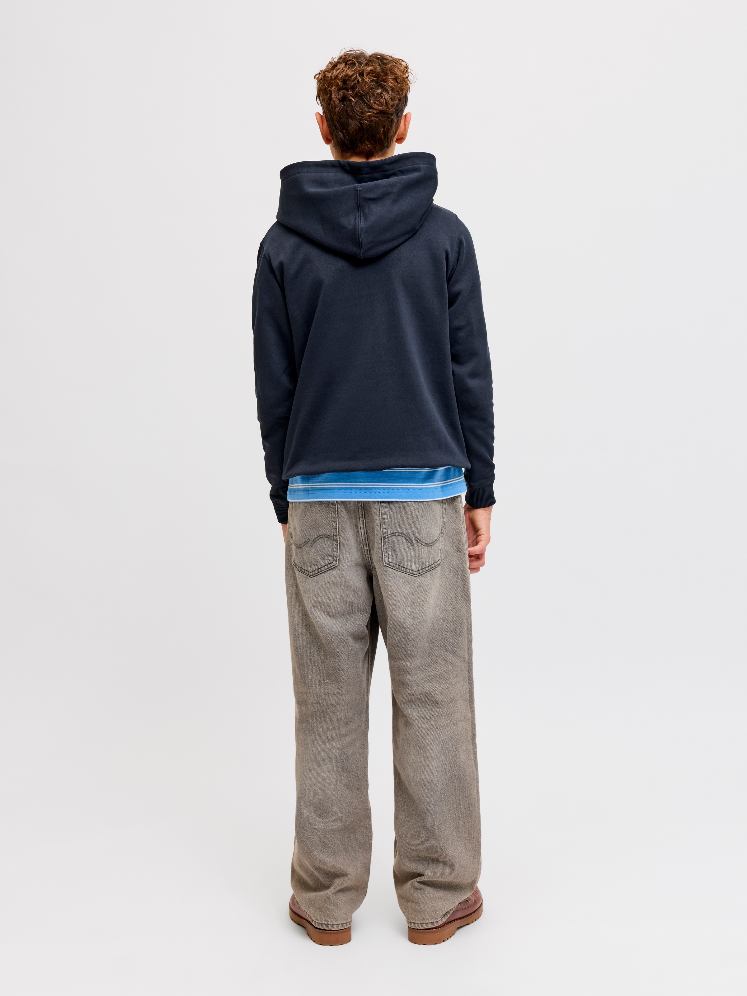 Jack & Jones Junior Sweat à capuche »JORNORREBRO EMB SWEAT HOOD NOOS JNR«
