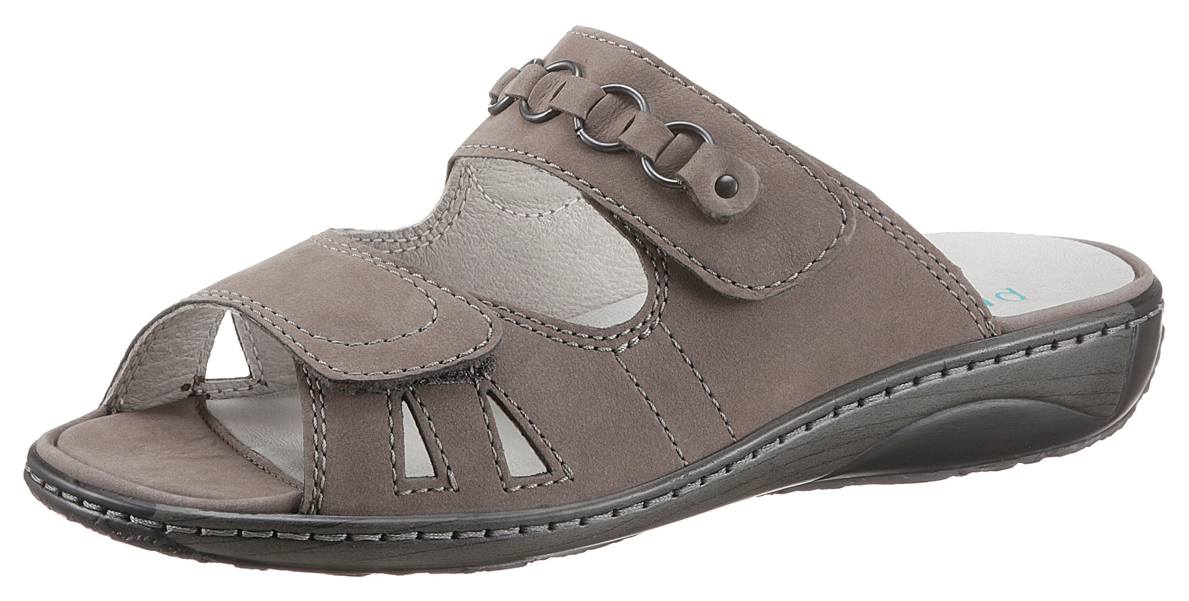 Image of Waldläufer Pantolette »GARDA«, mit Schmuckapplikation, Weite G bei Ackermann Versand Schweiz