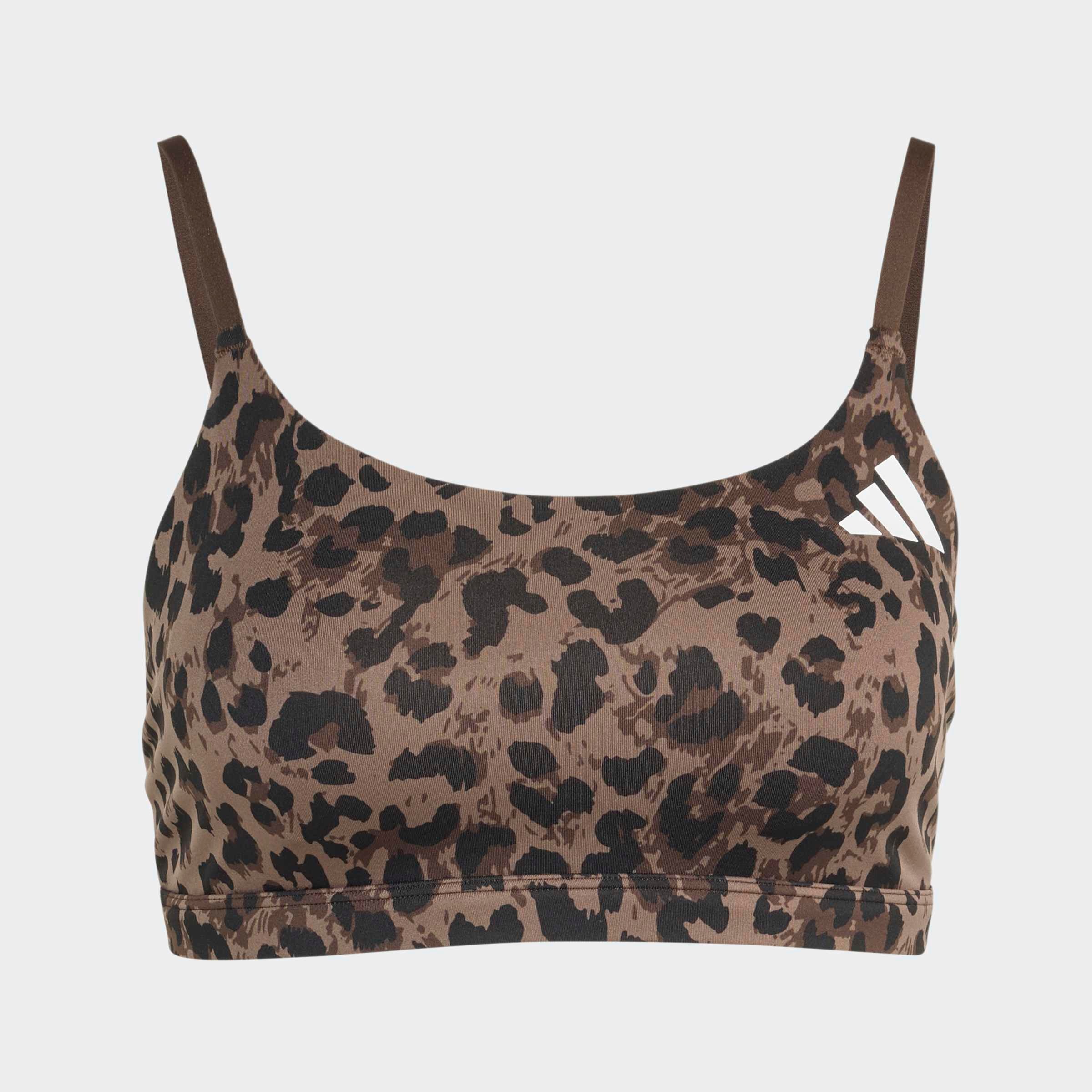 adidas Performance Sport-BH »OPTIME ESSENTIALS 3-STREIFEN LEOPARD SPORT-BH, LEICHTER HALT«