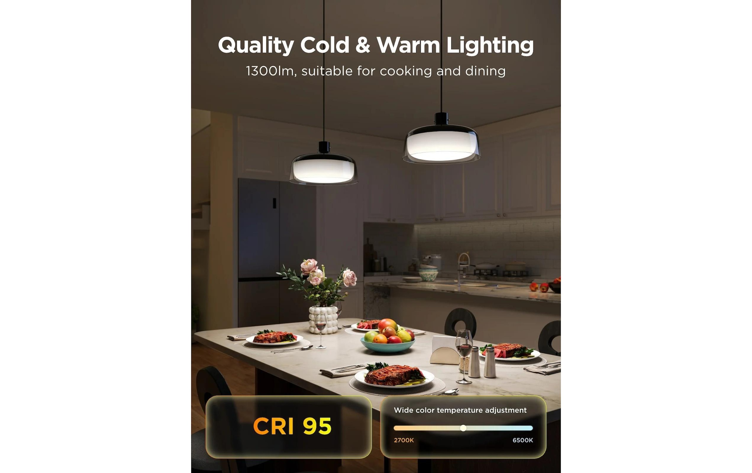 Govee Lampe suspendue »30 x 30 x 17,1 cm« 1 cuis Steuerung per App, Sprache (Alexa, Google, Matter)