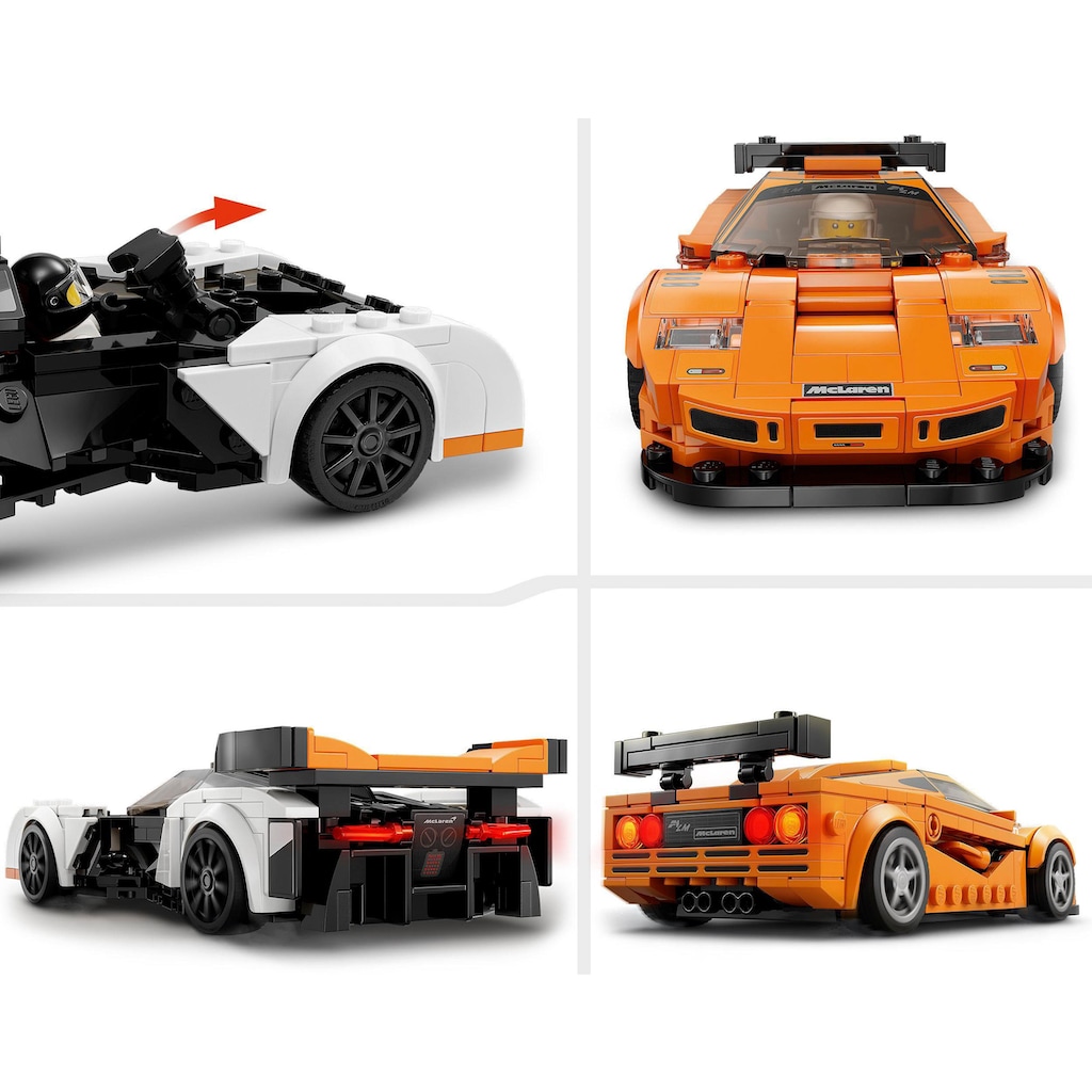 LEGO® Konstruktionsspielsteine »McLaren Solus GT & McLaren F1 LM (76918), LEGO® Speed Champions«, (581 St.)