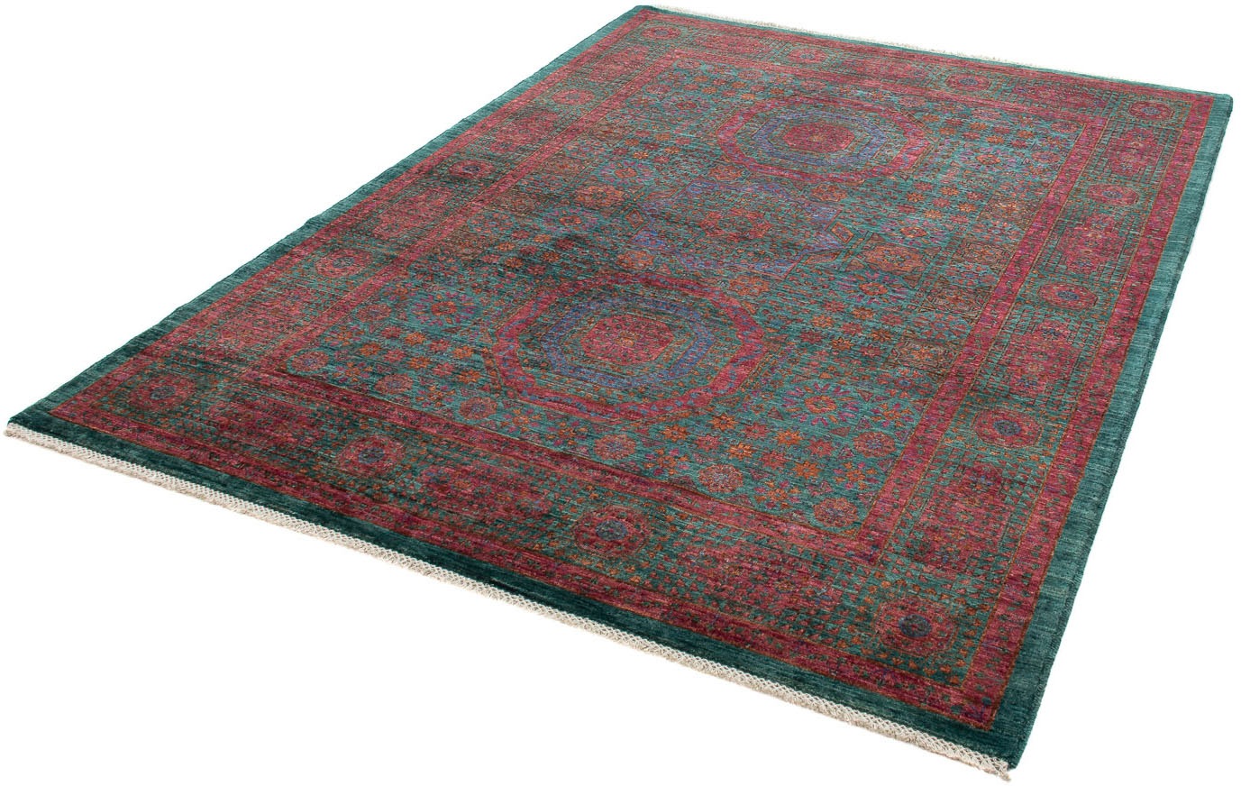 Image of morgenland Orientteppich »Ziegler - 206 x 157 cm - mehrfarbig«, rechteckig, 6 mm Höhe, Wohnzimmer, Handgeknüpft, Einzelstück mit Zertifikat bei Ackermann Versand Schweiz