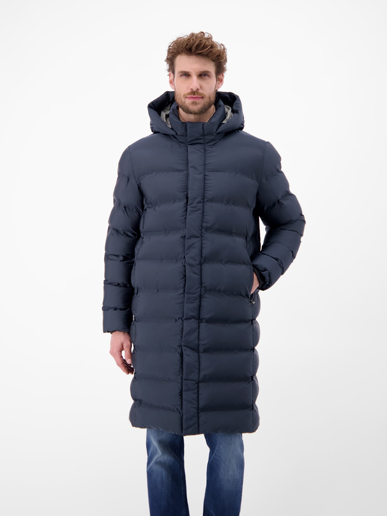 Image of LERROS Wintermantel "Herren Stepp-Parka mit abnehmbarer Kapuze"