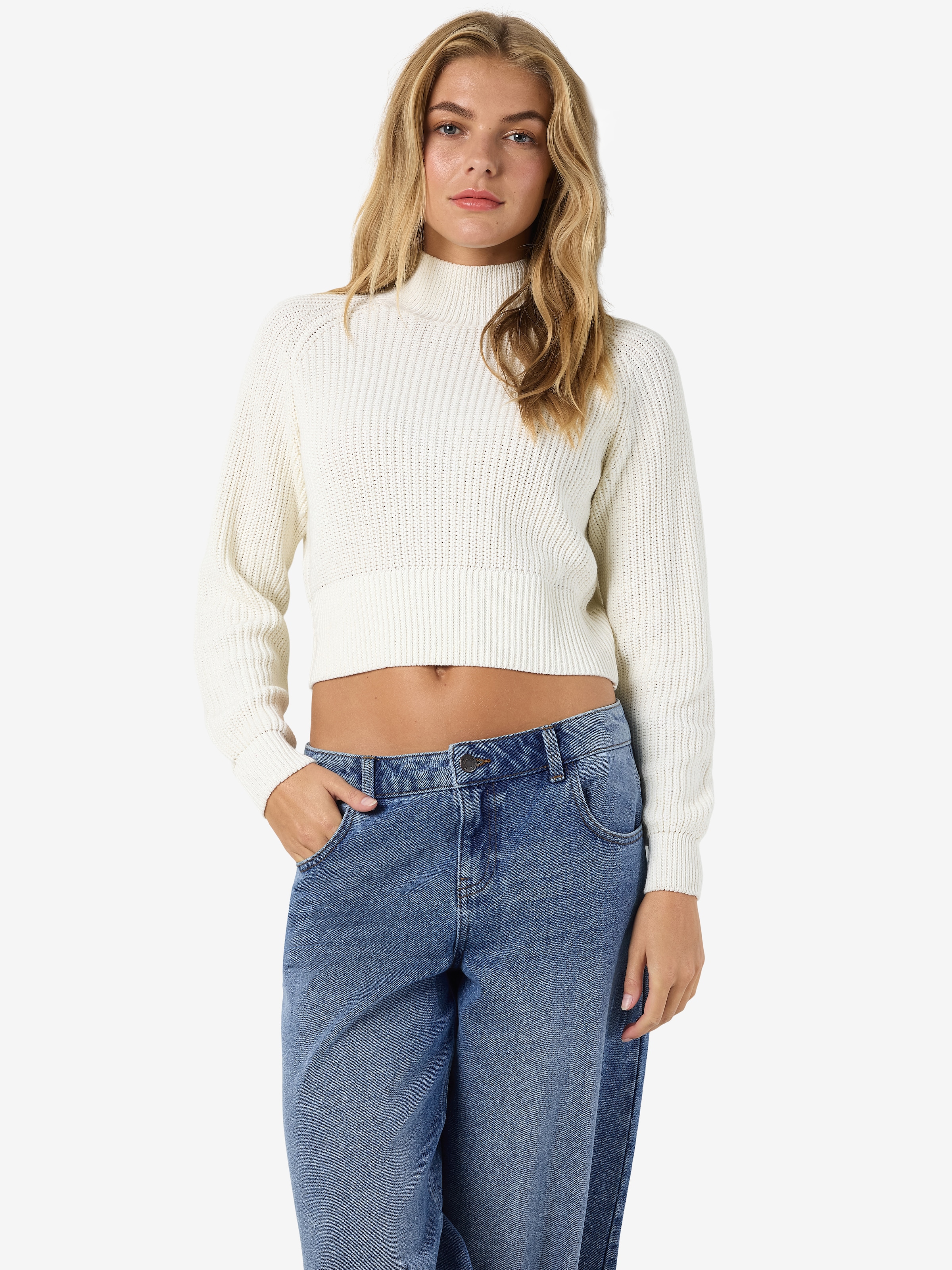 Noisy may Stehkragenpullover »NMDARA L/S HIGH NECK KNIT FWD NOOS«