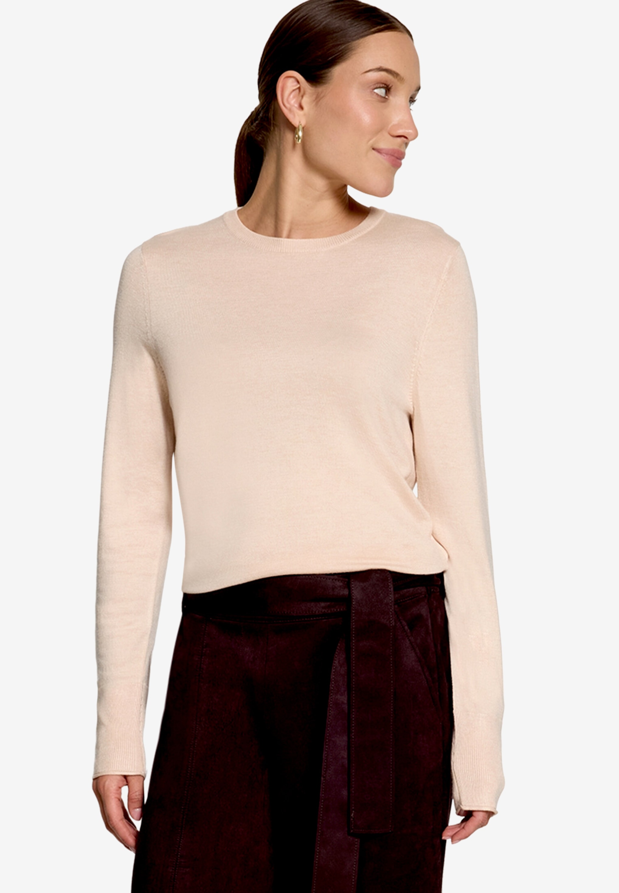 Zero Pull en tricot avec encolure ronde / viscose