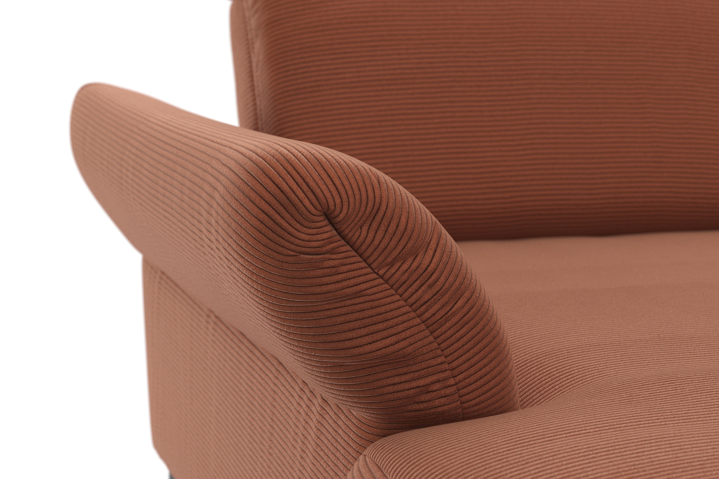 INOSIGN Wohnlandschaft »Coco U-Form«, Sitztiefen-, Arm- und Kopfteilverstellung, Cord-Bezug, Fusshöhe 15 cm