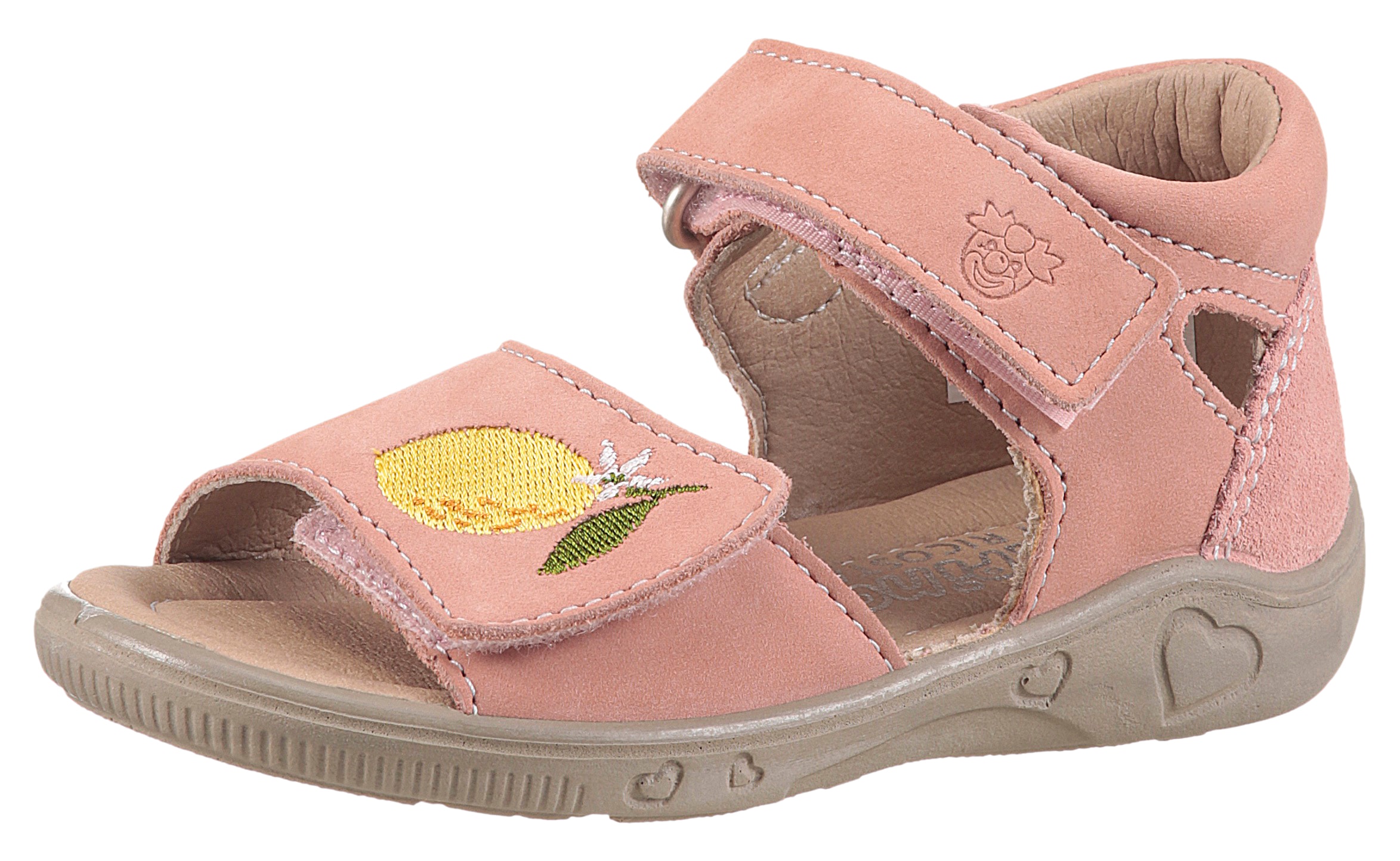 Image of PEPINO by RICOSTA Lauflernschuh "Mimi WMS: mittel" Sandalette mit Klett und Stickerei, Grössenschablone zum Download