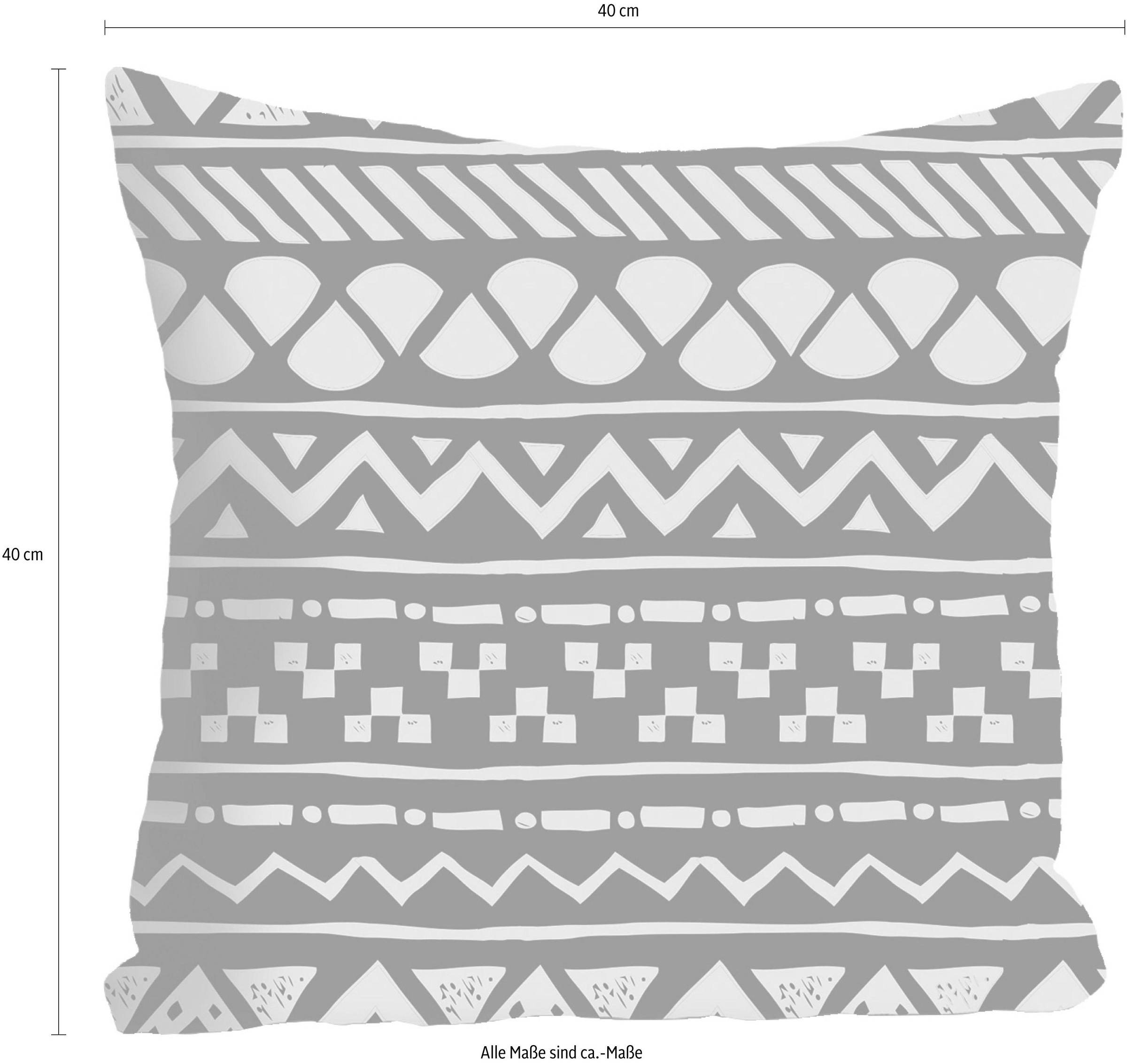 queence Coussin décoratif »»Mexico«« Kissenhülle ohne Füllung, 1 Stück