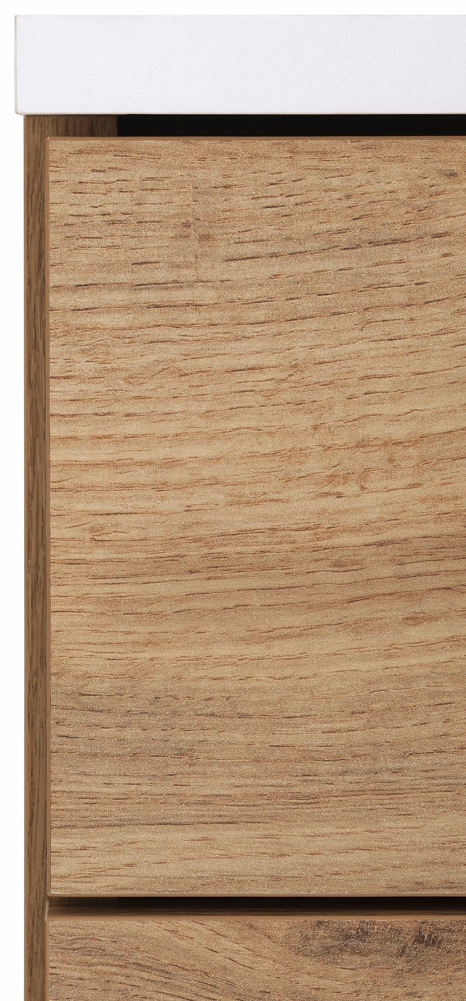 welltime Seitenschrank »Emmi, Breite 30 cm«, Wechselbarer Türanschlag, Metallbeschläge