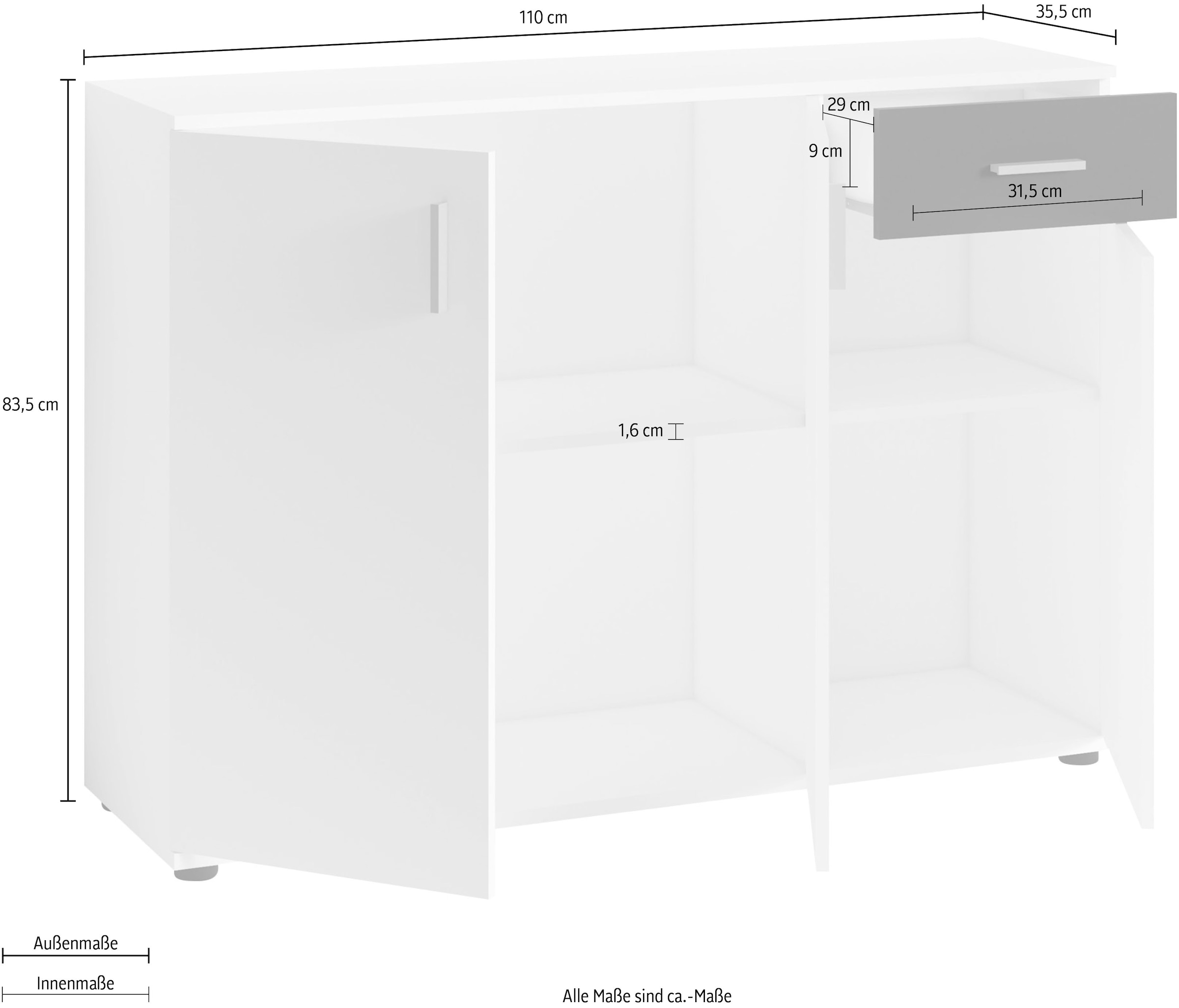 INOSIGN Kommode »Jakob« Breite 110 cm