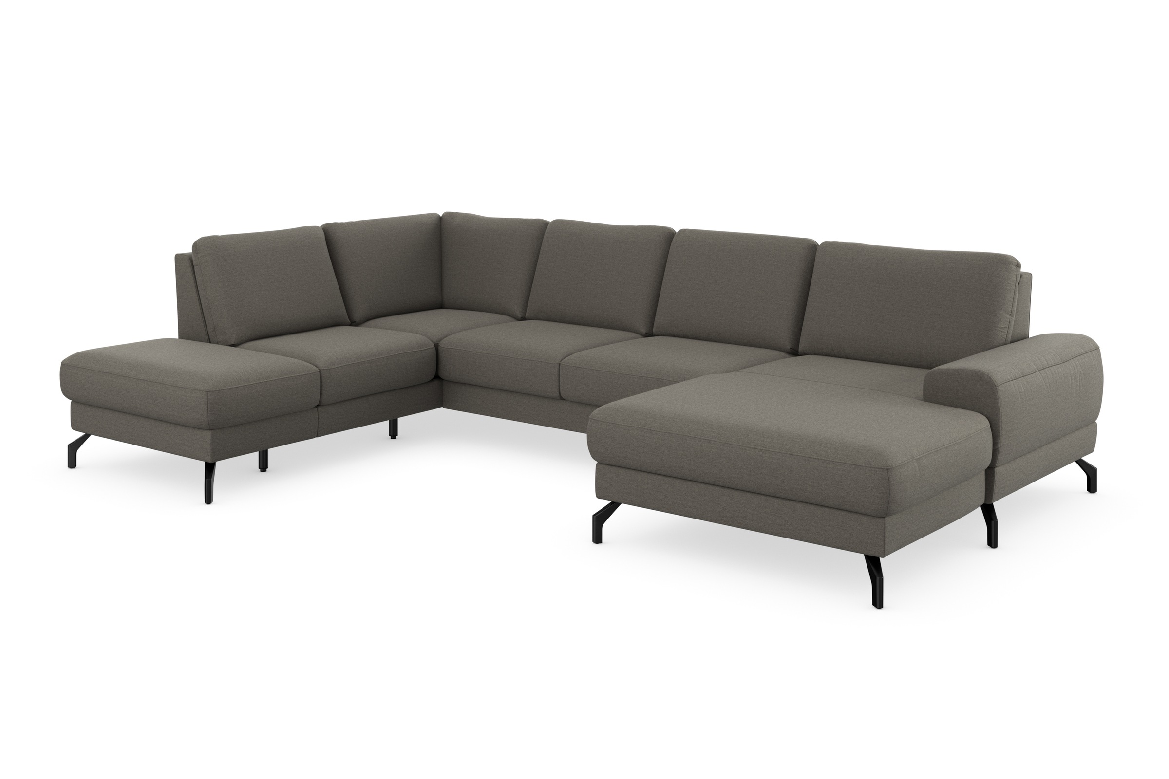 sit&more Wohnlandschaft »Cinturo U-Form«, inklusive Sitztiefenverstellung und Federkern, Sitzhöhe 45 cm