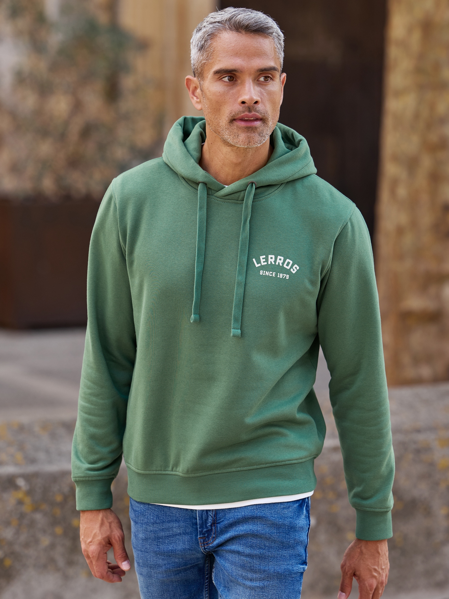 Image of LERROS Hoodie "Sweatshirt Hoodie mit Kapuze mit Tunnelzug", Weiches Baumwoll-Mischgewebe für hohen Tragekomfort