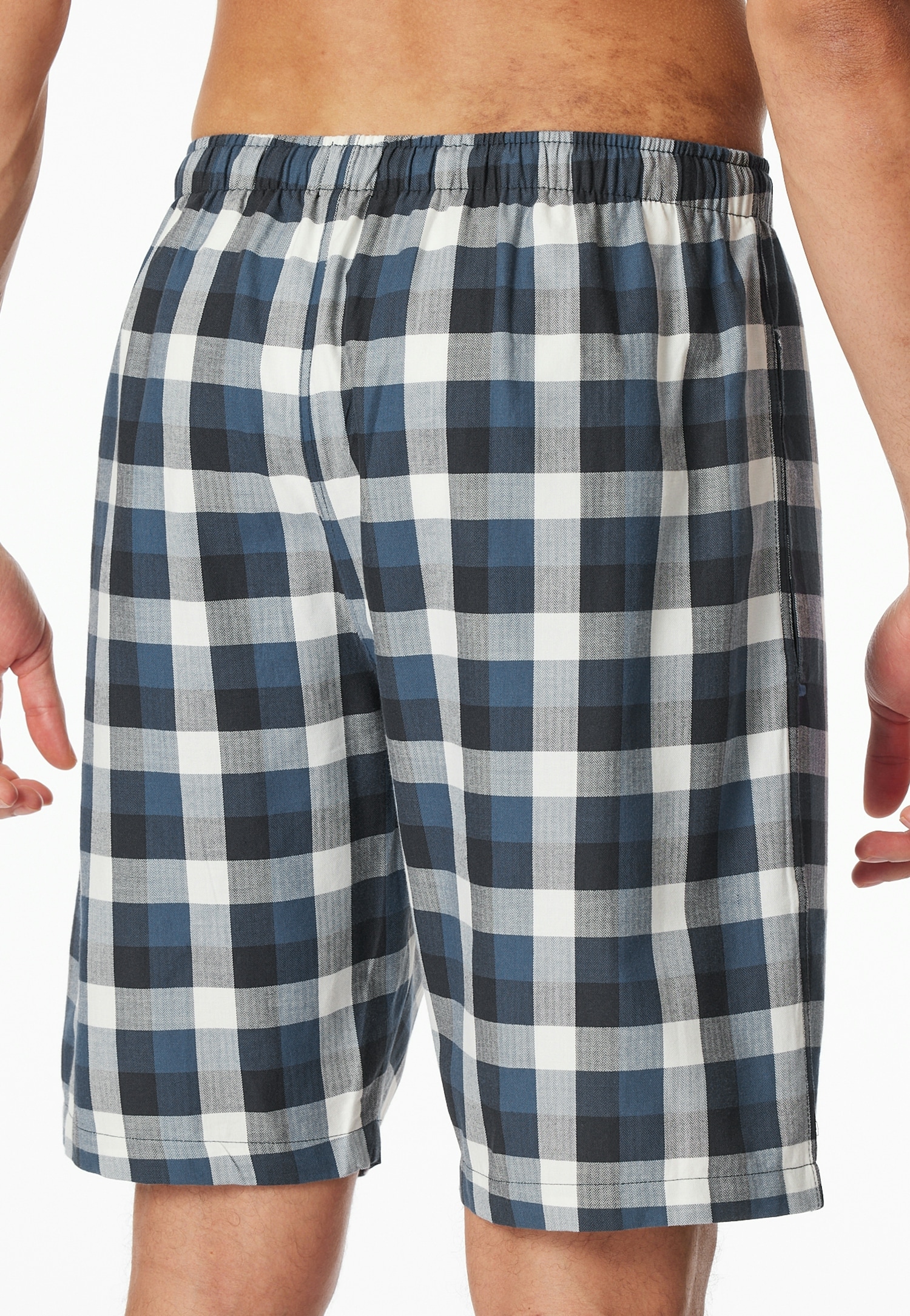 Schiesser Pyjamashorts »Mix + Relax«  kariert, Gummizug, Bindeband