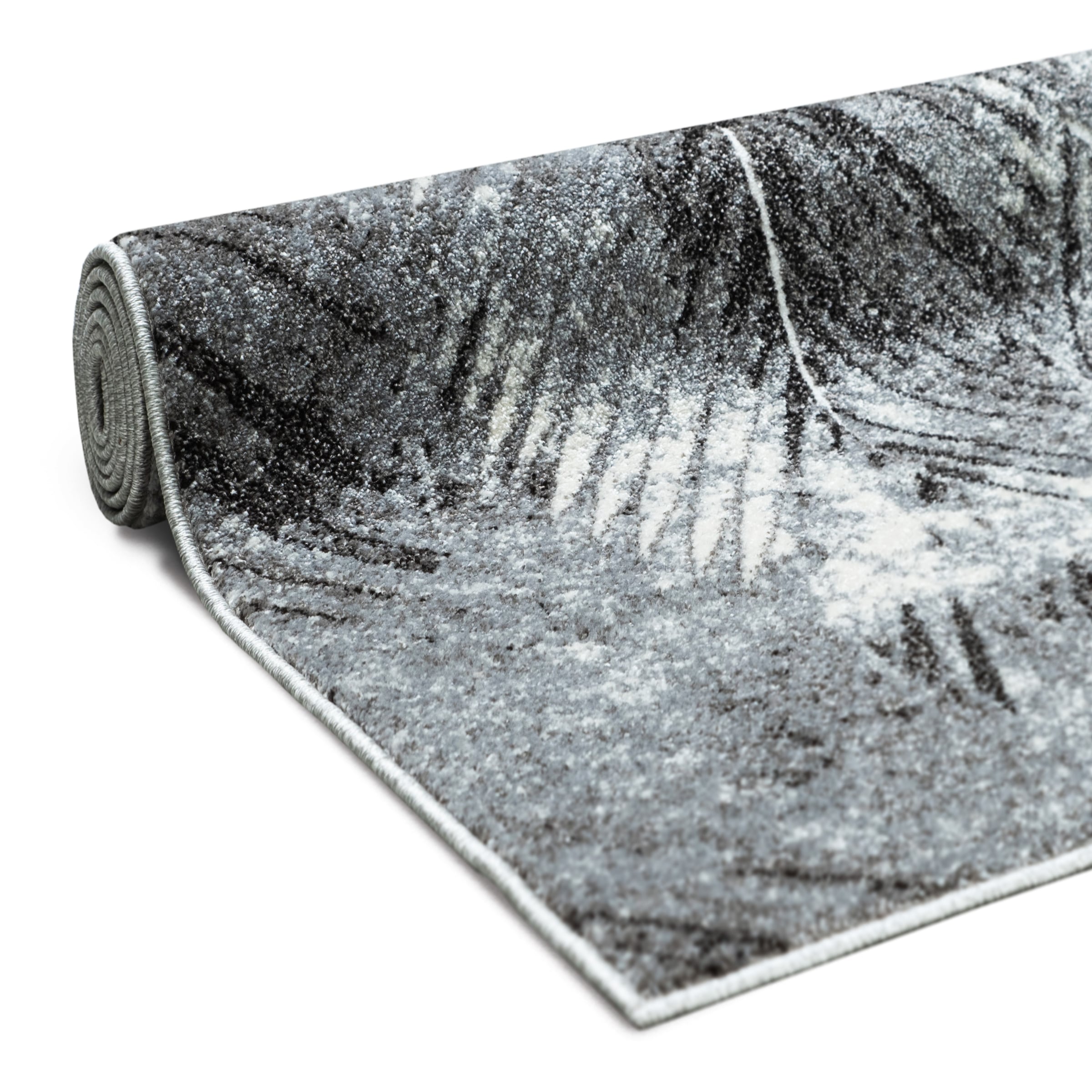 GOODproduct Teppich »Kiliv, modernes Blatt Design« rechteckig 9 mm Höhe mit besonders weichem Flor, Kurzflor,