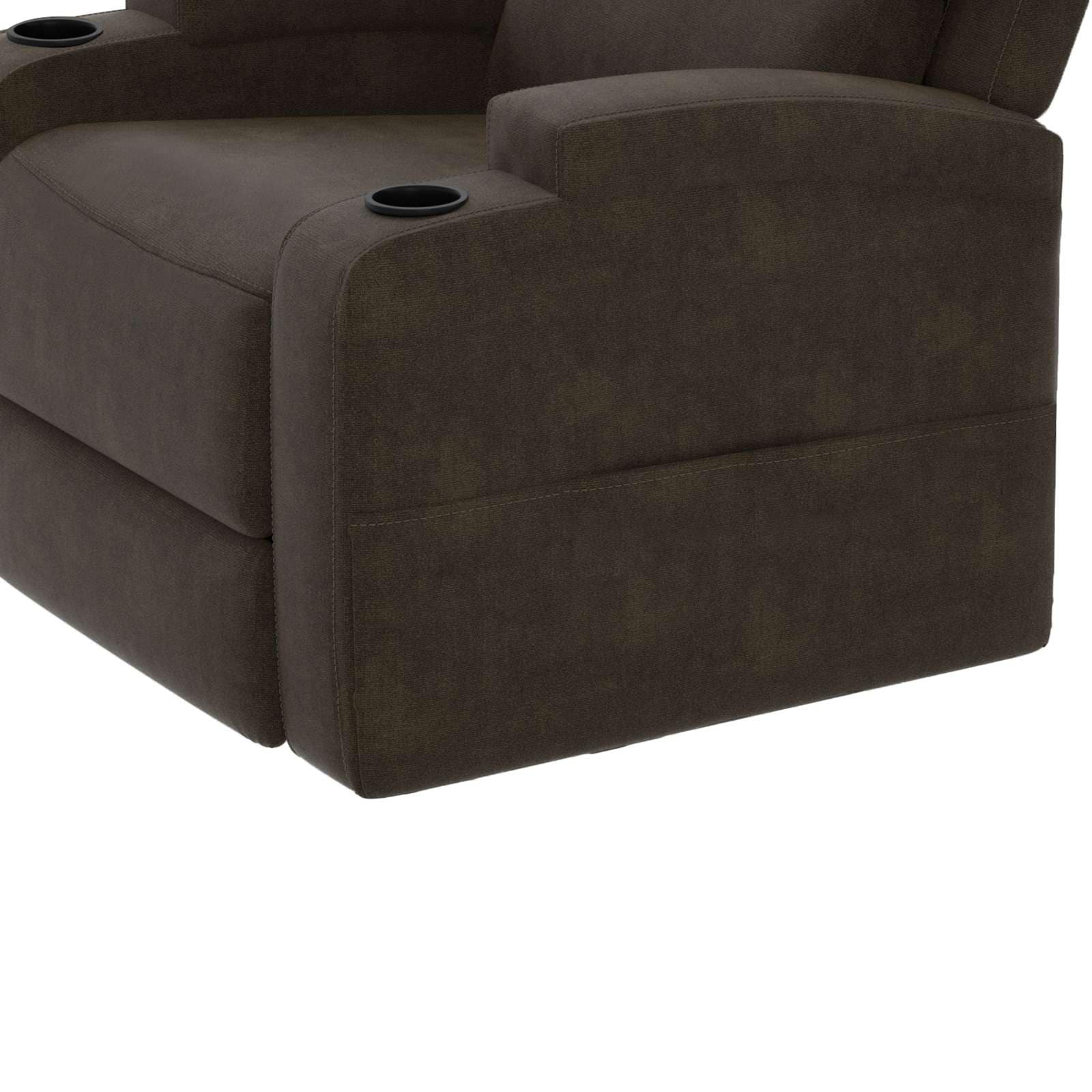 GOODproduct 3-places »NAPORI Microfaser, Multimediasofa, Kinosessel XXL« canapé cinéma avec 2 x fonction relaxation et porte-boissons