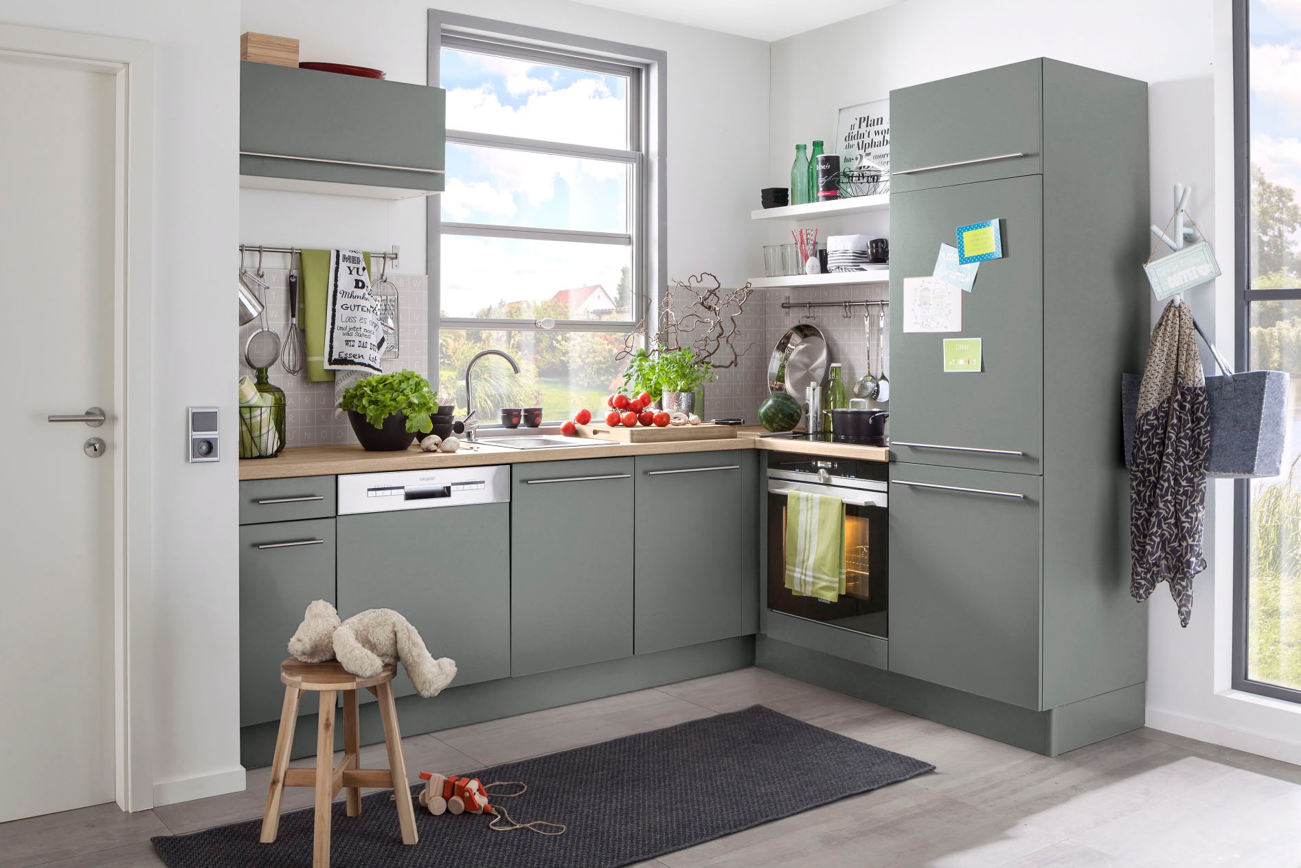 OPTIFIT Armoire réfrigérée encastrable »Bern« 60 cm breit, 212 cm hoch, mit höhenverstellbaren Stellfüssen