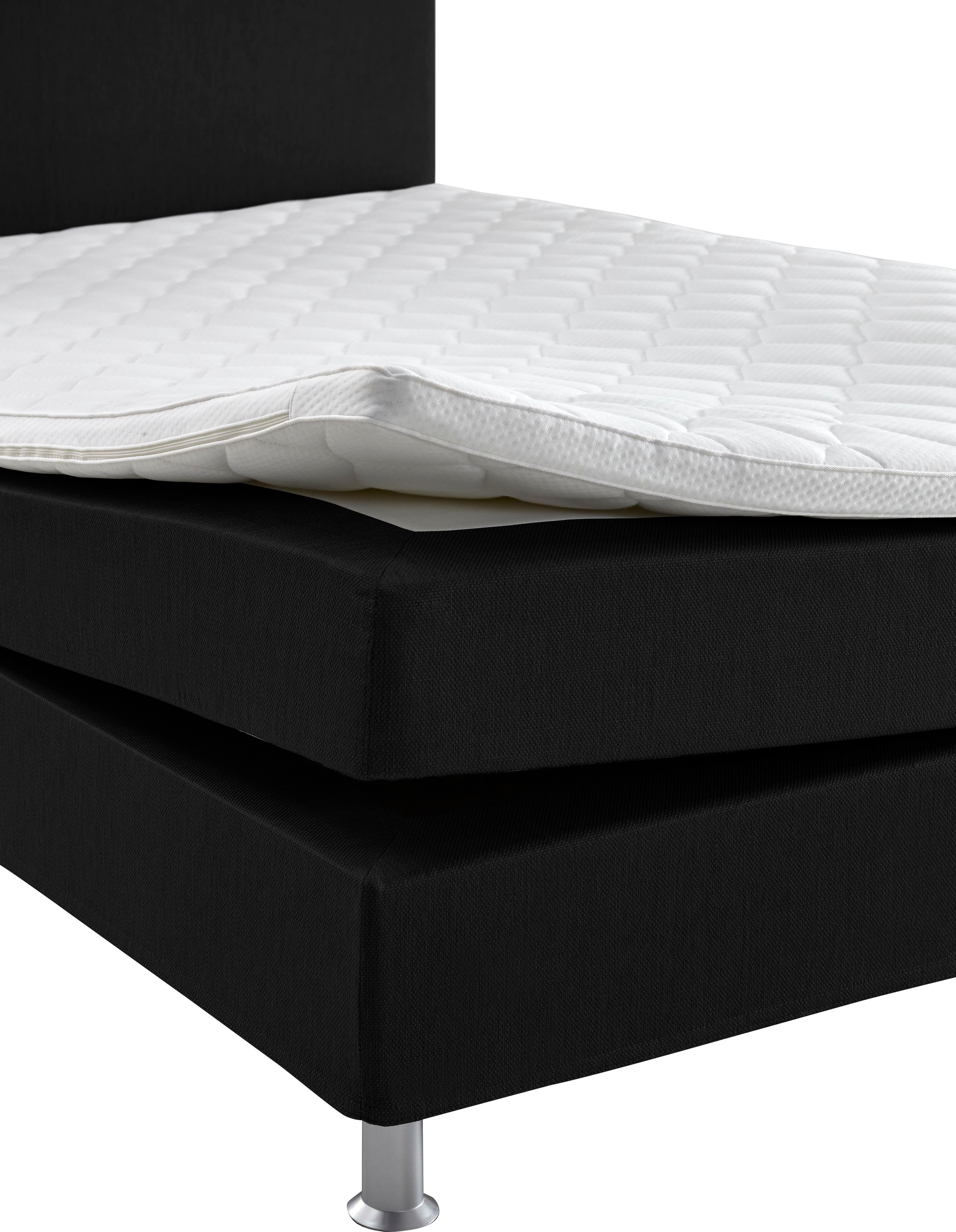 ATLANTIC home collection Boxbett »Edison«, inkl. Bonnellfederkern-Matratze und Topper