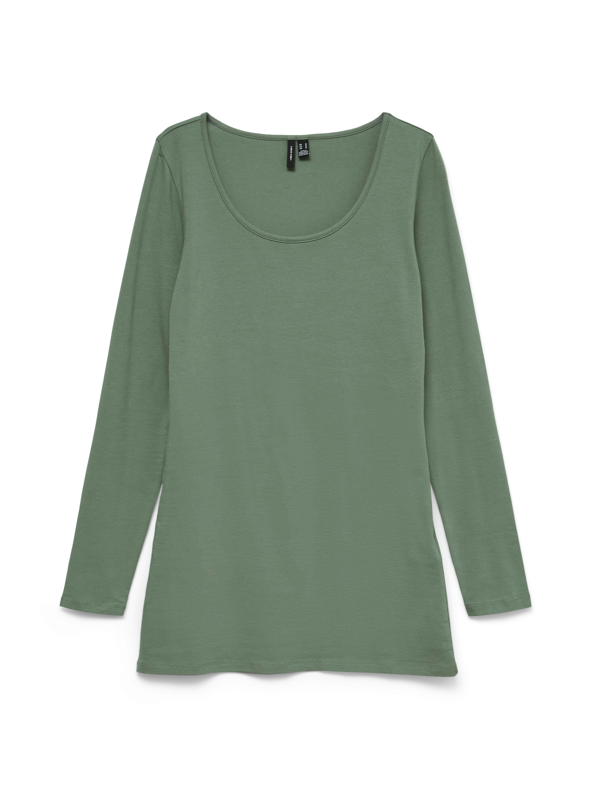 Vero Moda »VMMAXI MY LS SOFT LONG U-NECK  NOOS« mélange coton, coupe régulière