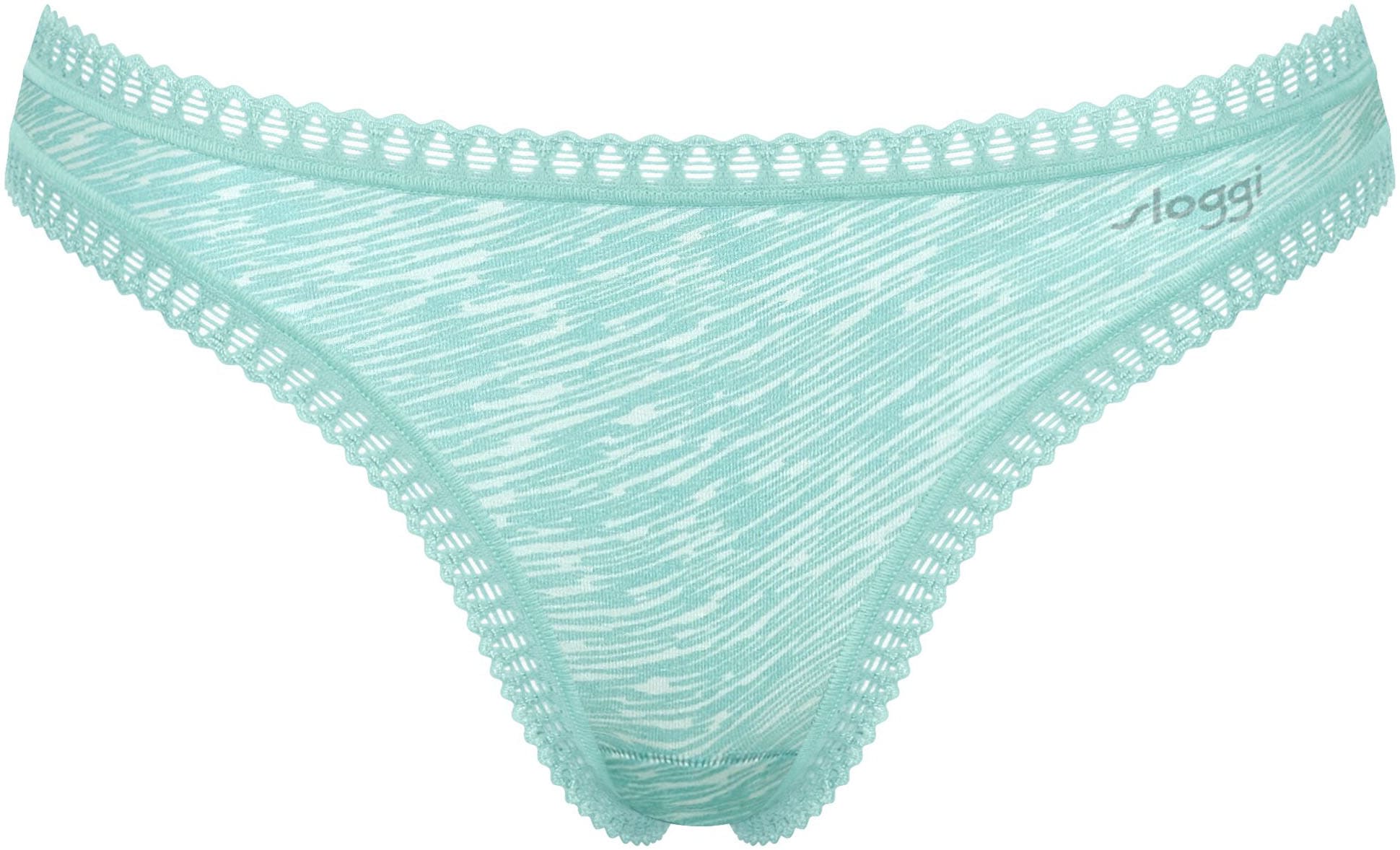 sloggi Slip »GO Crush String C3P«, (3er Pack), mit Spitzendetails