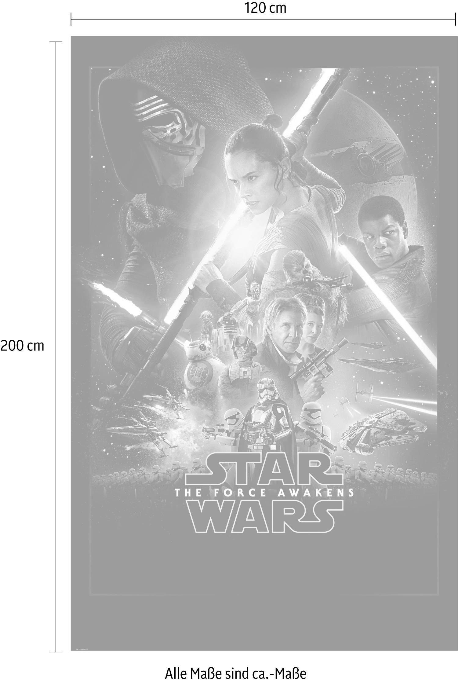 Komar Vliestapete »Star Wars EP7 Official Movie Poster«, 120x200 cm (Breite x Höhe), Vliestapete, 100 cm Bahnbreite