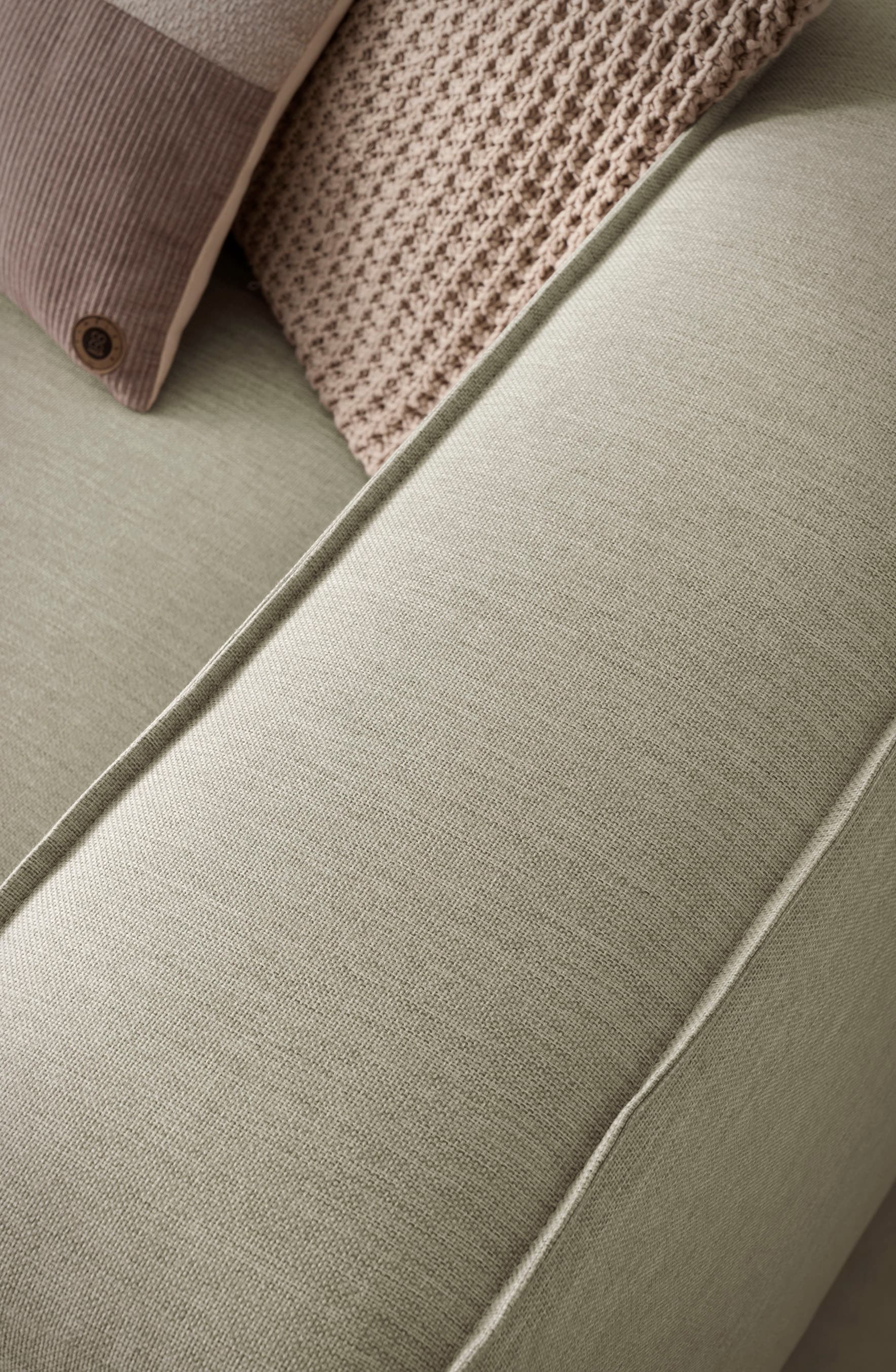 LeGer Home by Lena Gercke Ecksofa »PIARA XXL, Big-Sofa, Cord, Leinenoptik o. Strukturstoff, L-Form« wahlweise Ottomane rechts/links, Kedernaht, extra tiefe Sitzfläche