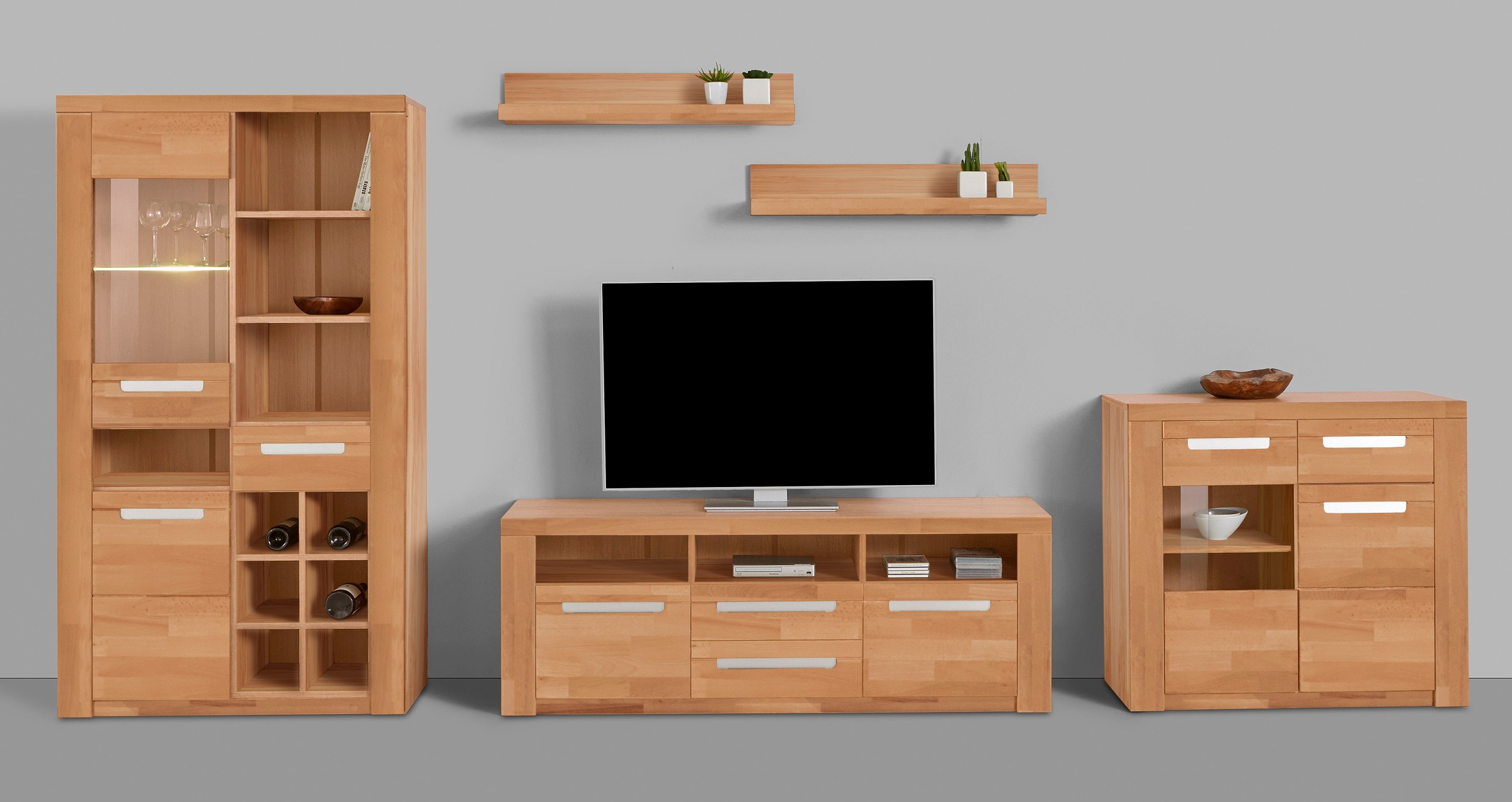 Image of GOODproduct Wohnwand "Kolding" Set, 5 Stk. tlg.