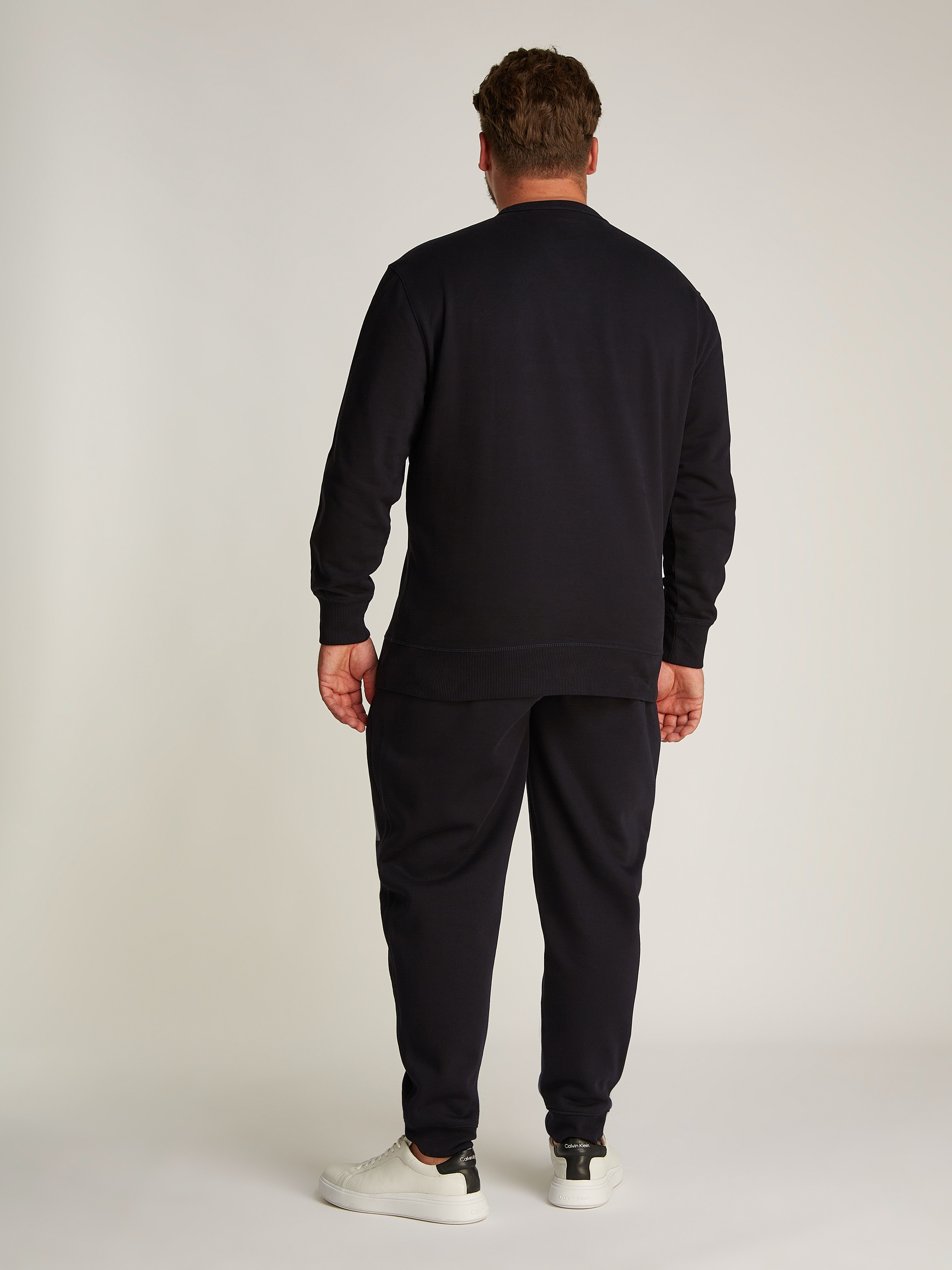 Calvin Klein Jeans Plus Sweatshirt »PLUS WOVEN LABEL CREW NECK«, in grossen Grössen