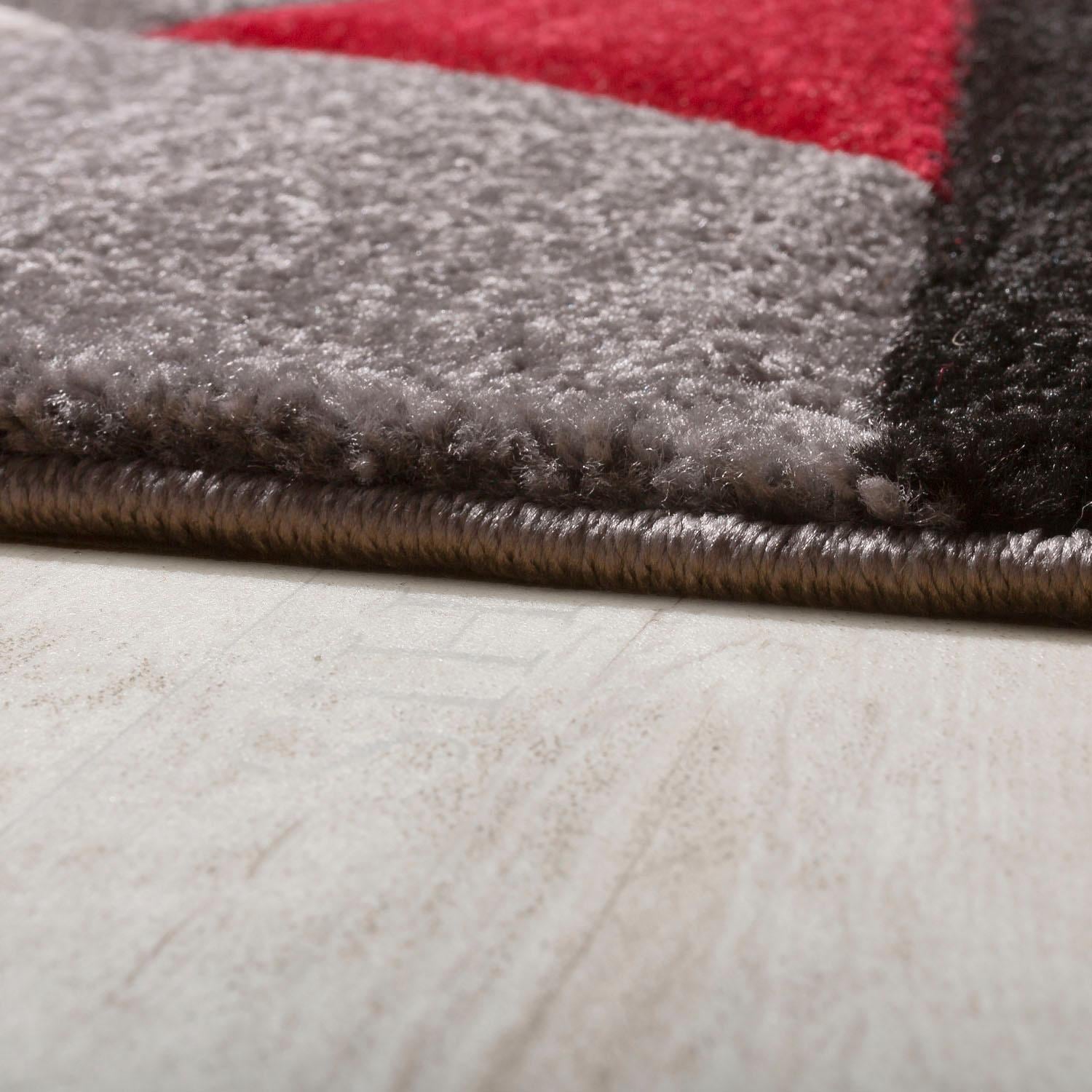 Paco Home Läufer »Diamond 664«, rechteckig, 18 mm Höhe, Teppich-Läufer, Kurzflor, 3D-Design, modernes geometrisches Muster