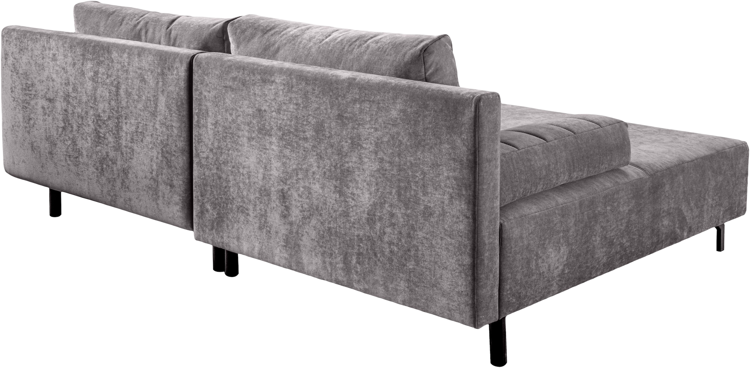 exxpo - sofa fashion Canapé d'angle inkl. Bettfunktion und Bettkasten, 15cm bodenfrei, Breite 262cm