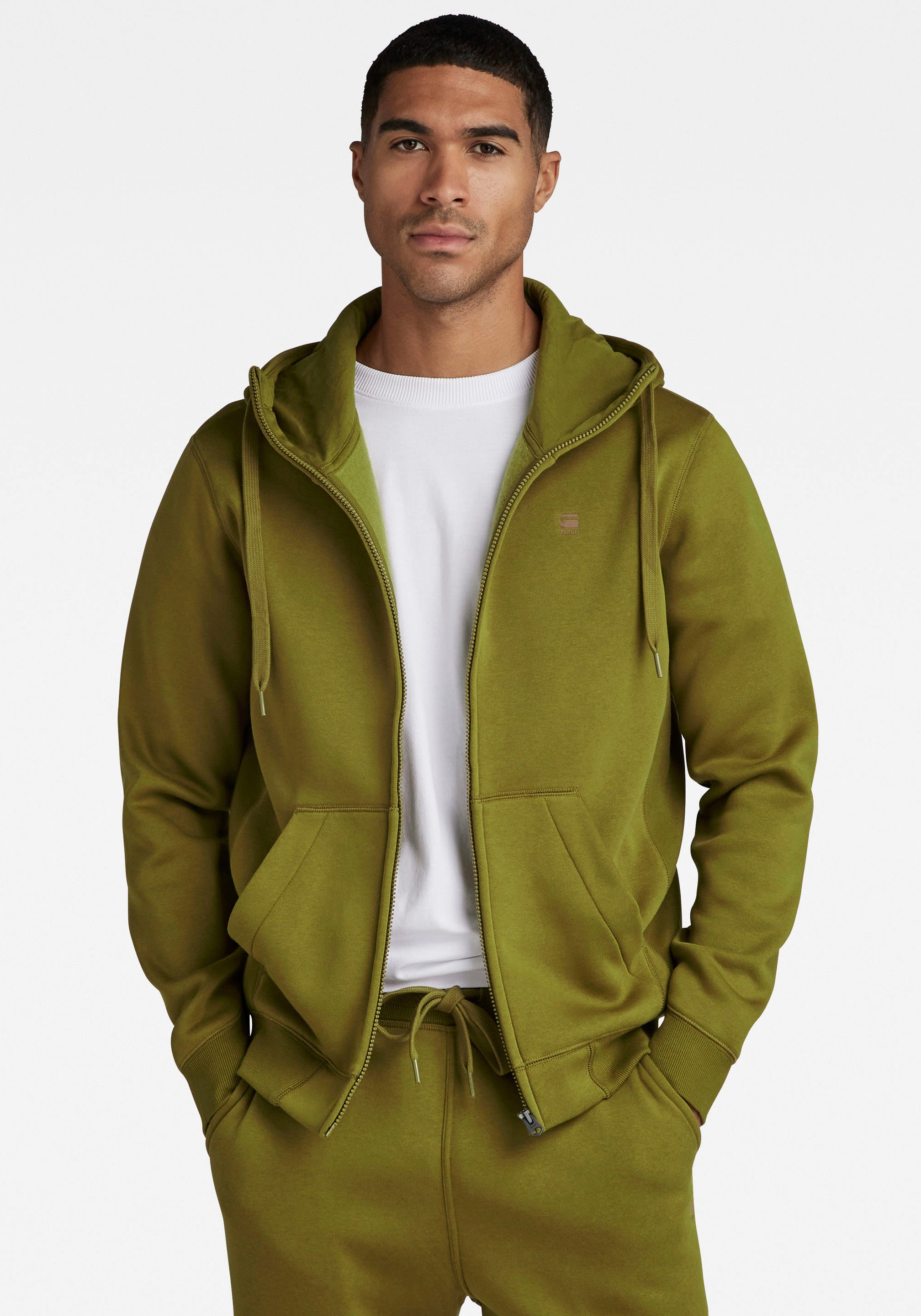Kapuzensweatjacke »Premium Basic Hooded Zip Sweater«