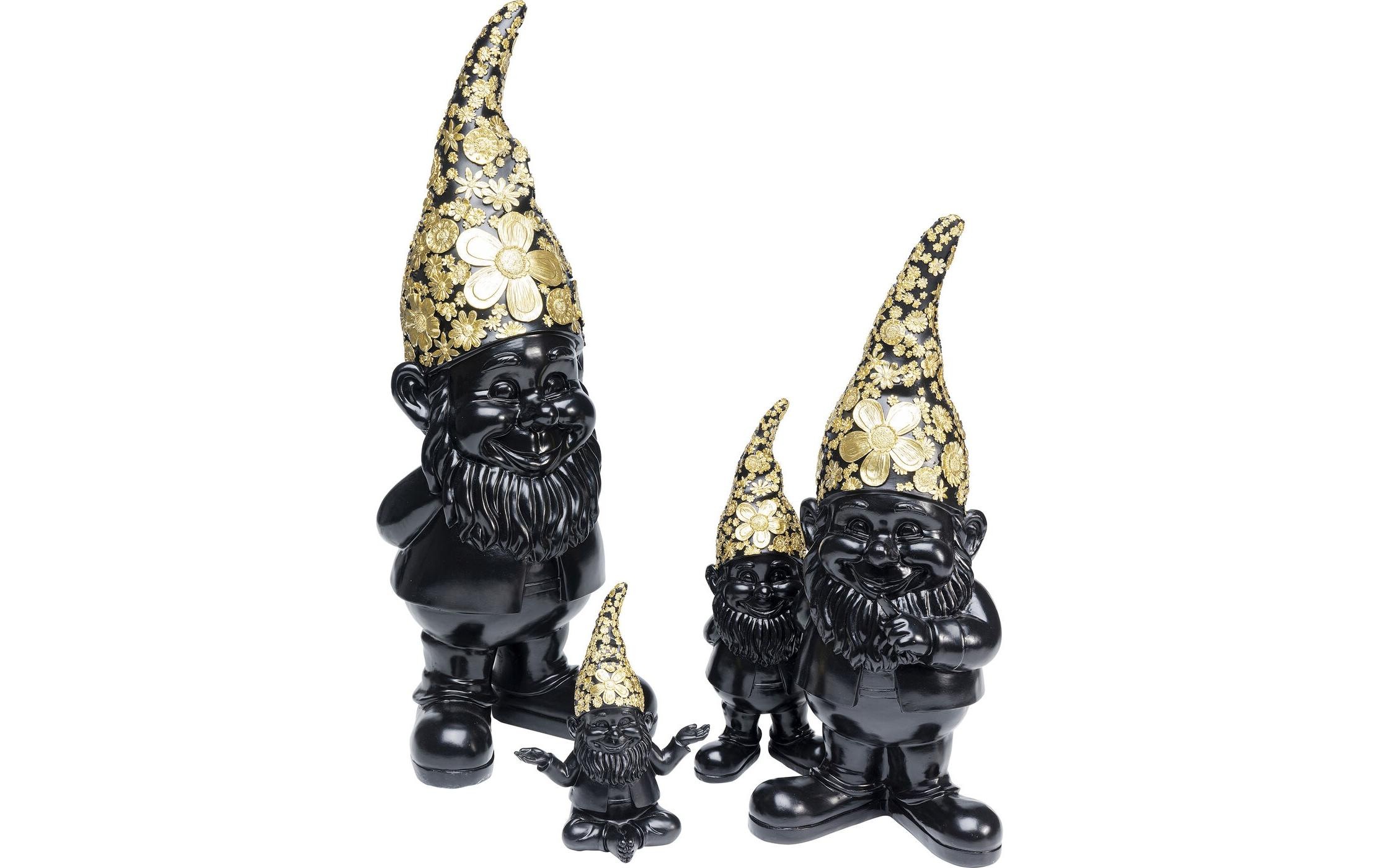 Kare Design Dekofigur »Zwerg Stehend, Schwarz-Goldfarben«