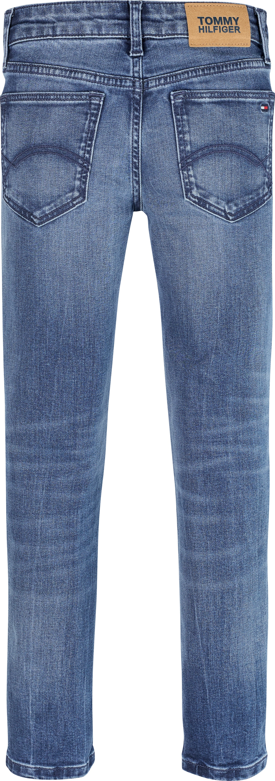 Tommy Hilfiger Skinny-fit-Jeans »NORA DARK WASH«, in blauer Waschung, mit Logostickereien